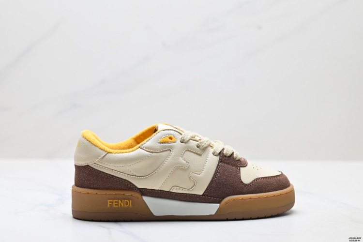 Fendi Match Leather Low-Top Sneakers - Casual & Stylish - Size 35-44 1 Fendi Match Leather Low-Top Sneakers – Casual & Stylish – Size 35-44
