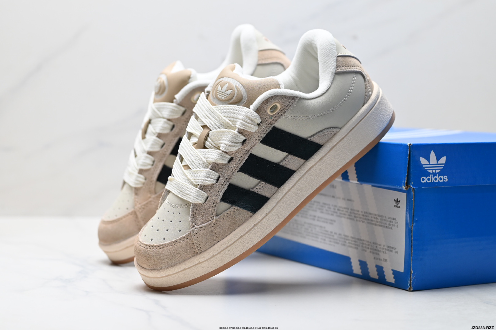 阿迪达斯Adidas Originals Campus 00s学院系列 面包风经典复古低帮百搭休闲运动板鞋 JR8047