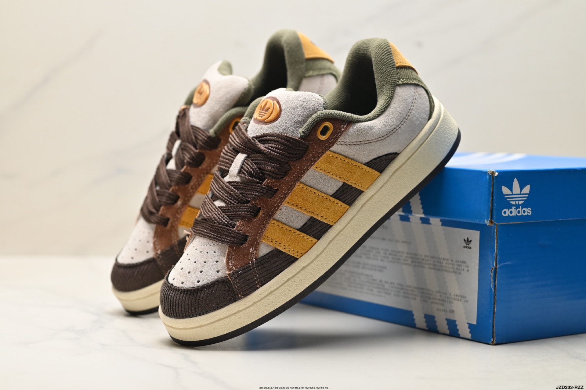 阿迪达斯Adidas Originals Campus 00s学院系列 面包风经典复古低帮百搭休闲运动板鞋 JR8047