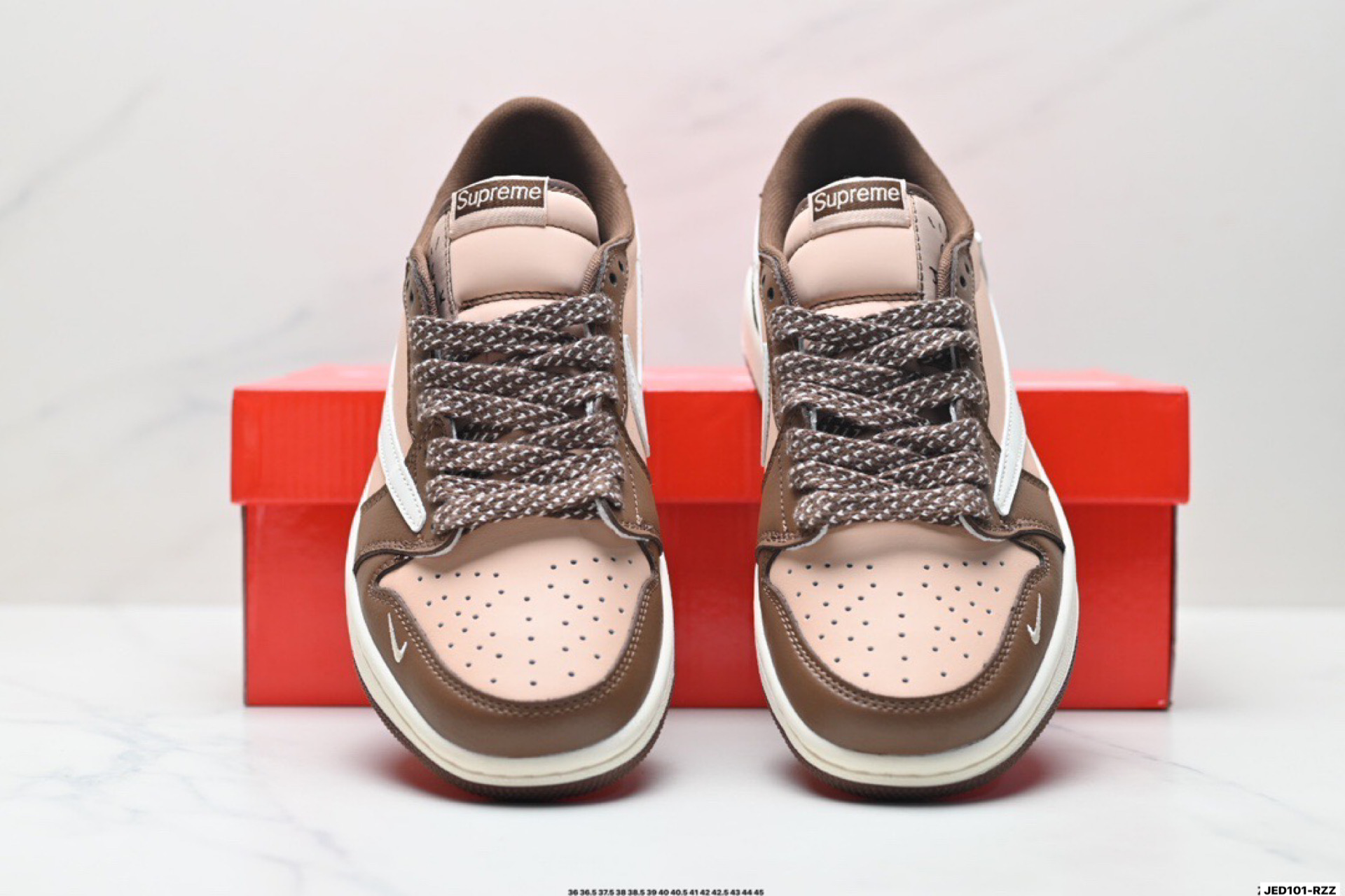 Nike Air Jordan 1 x Travis Scott 'DIY' Zapatillas de Baloncesto - Marrón/Blanco 8 i1758471508387 4332 0 6