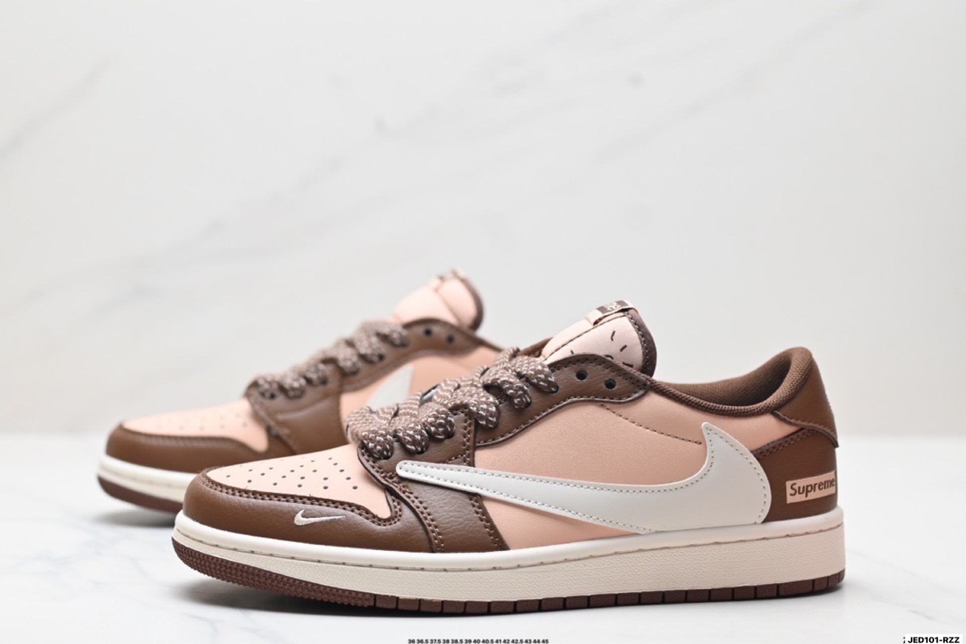 Nike Air Jordan 1 x Travis Scott 'DIY' Zapatillas de Baloncesto - Marrón/Blanco 5 i1758471508388 922 0 3