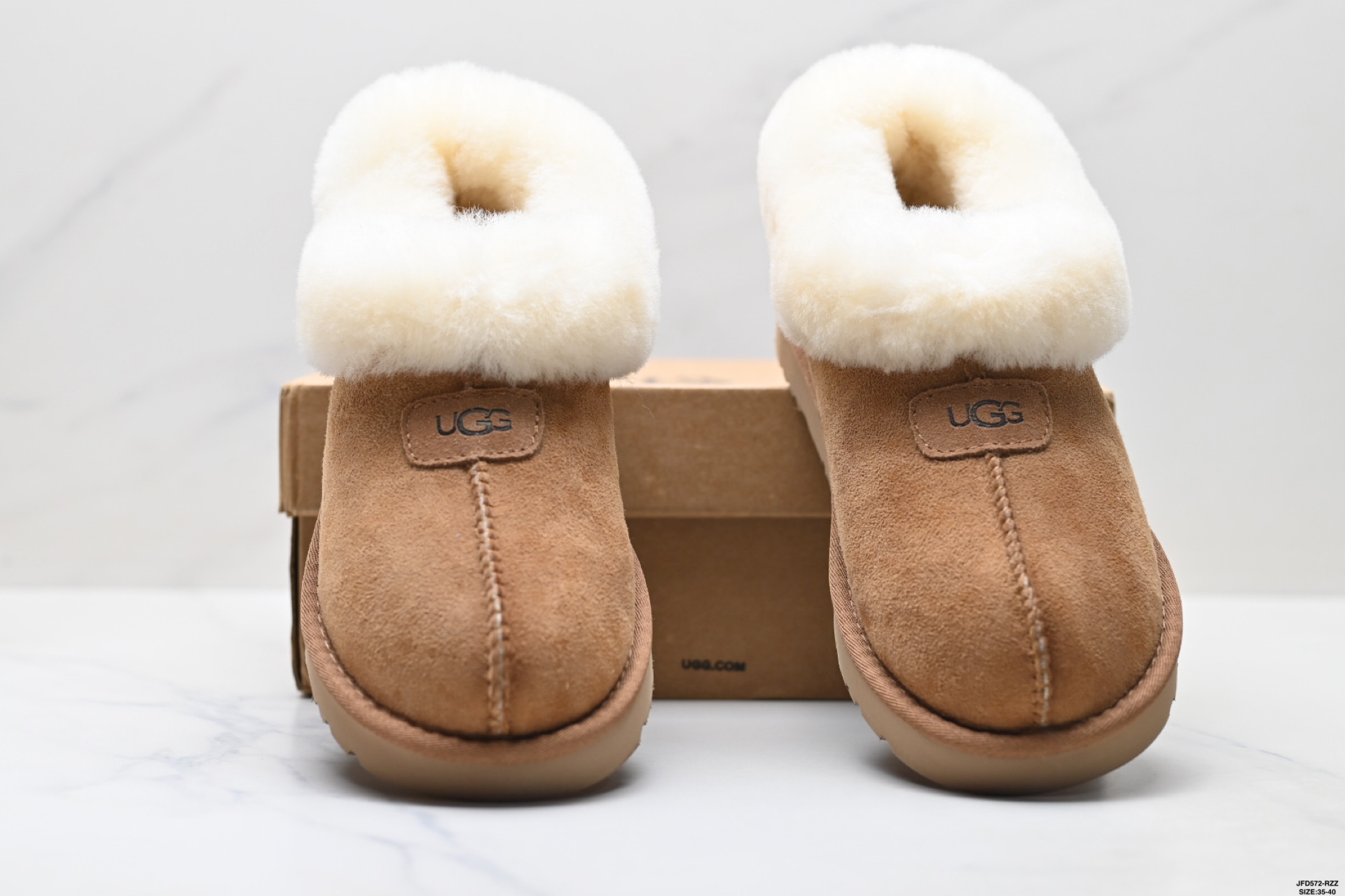 UGG 绒面 英伦风厚底增高柔软舒适 日常通勤 加绒保暖 雪地靴