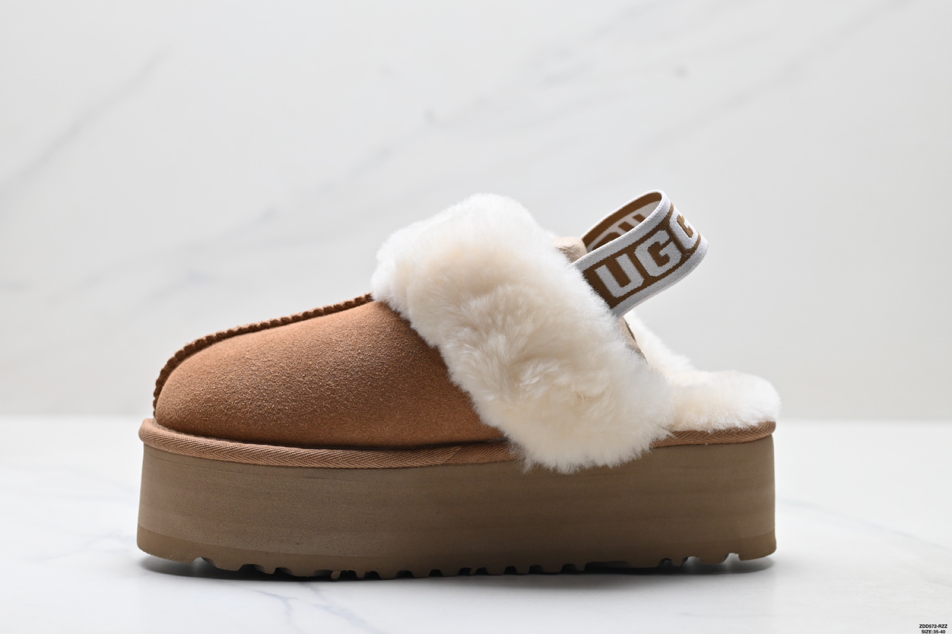 UGG秋冬新皮毛一体羊毛拖鞋加厚底家居拖鞋保暖可拆卸