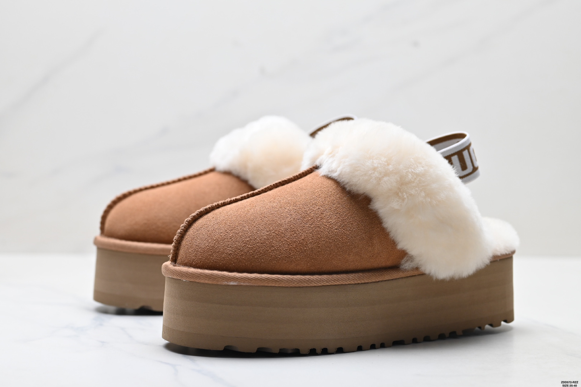 UGG秋冬新皮毛一体羊毛拖鞋加厚底家居拖鞋保暖可拆卸