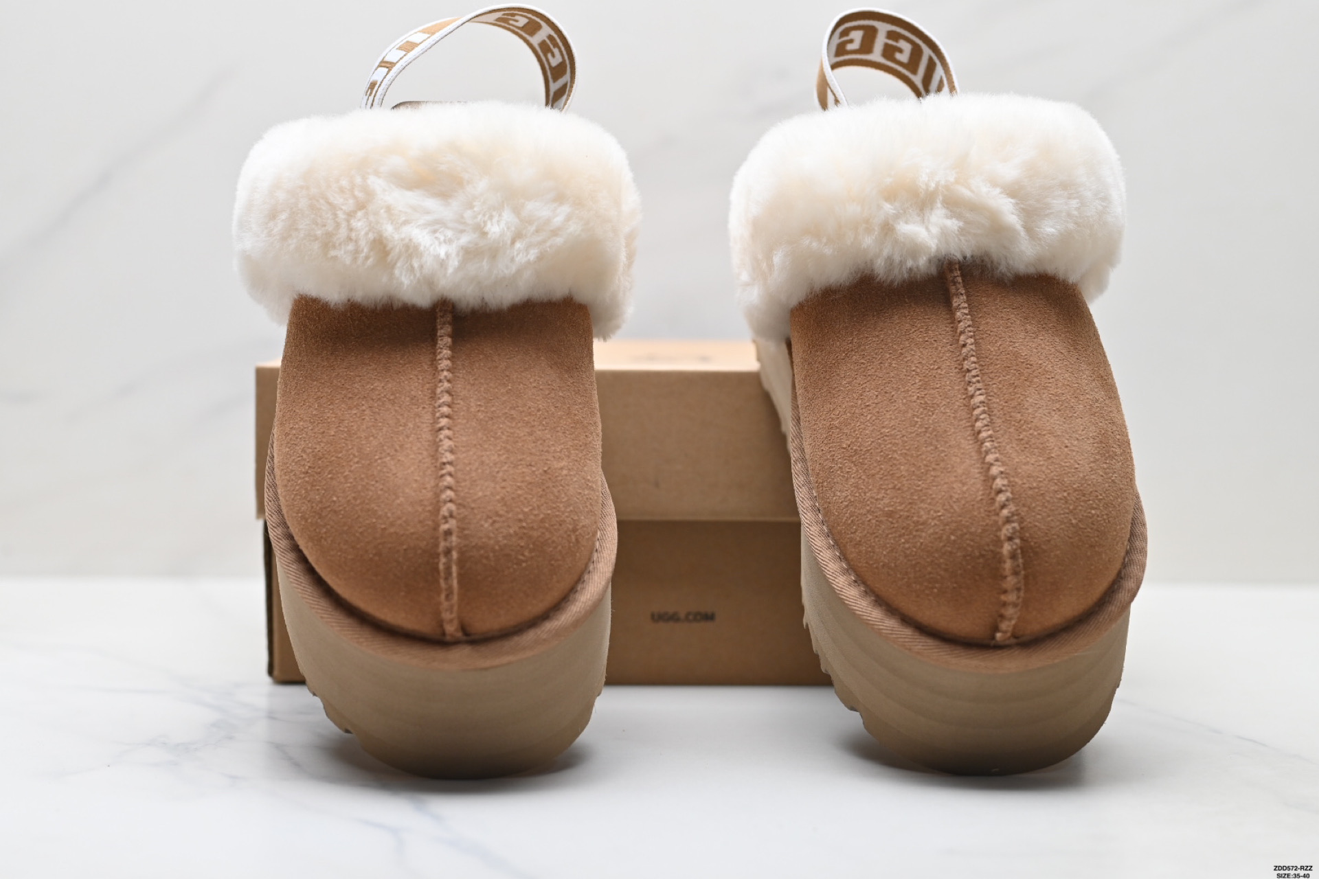 UGG秋冬新皮毛一体羊毛拖鞋加厚底家居拖鞋保暖可拆卸