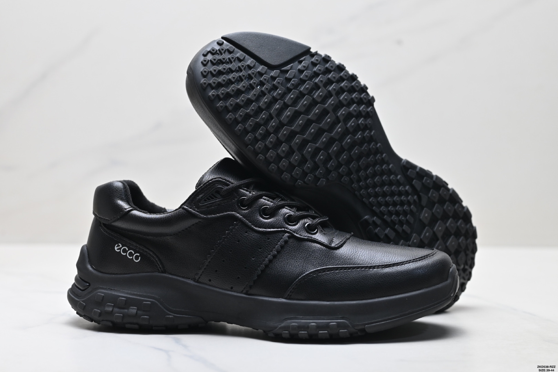 ecco美国CatumKezaf男鞋2025秋季休闲皮鞋男款真皮轻奢高端运动通勤鞋