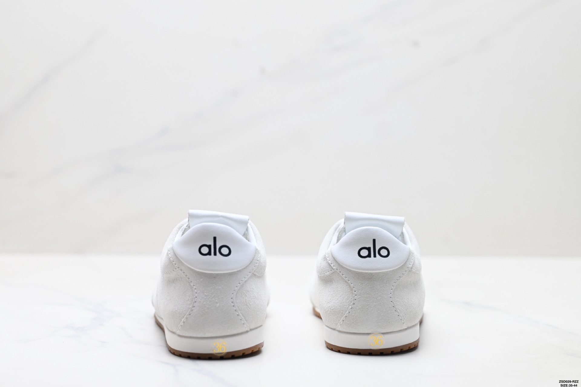 LO YOGAALOSunset新款运动鞋绒面革低帮薄底休闲鞋简约风