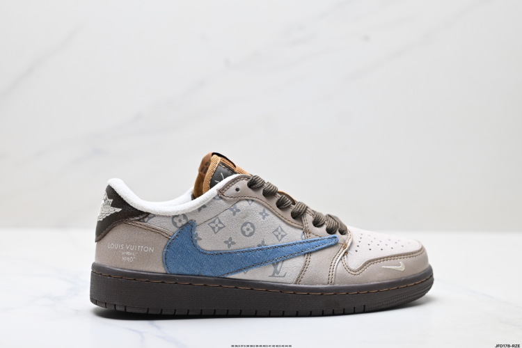 Nike Air Jordan 1 x Louis Vuitton Custom Low Top Sneakers 1 Nike Air Jordan 1 x Louis Vuitton Custom Low Top Sneakers