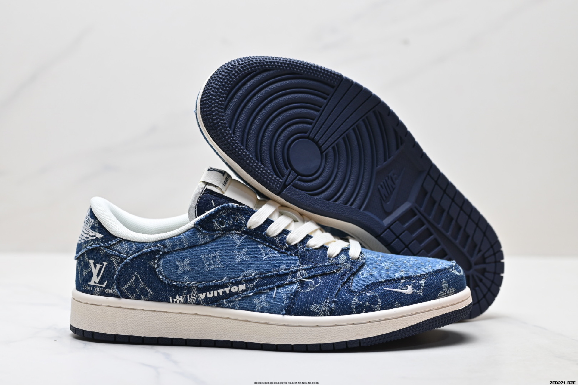 270 Nike Air Jordan 1 x Travis Scott AJ1倒勾 乔一倒钩 ‘DIY’定制 耐克 低帮文化篮球鞋 XD0798-312