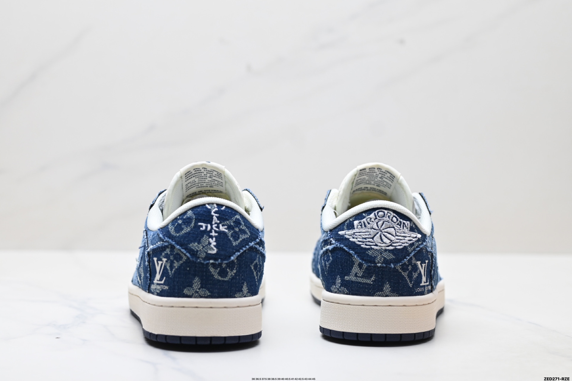 270 Nike Air Jordan 1 x Travis Scott AJ1倒勾 乔一倒钩 ‘DIY’定制 耐克 低帮文化篮球鞋 XD0798-312