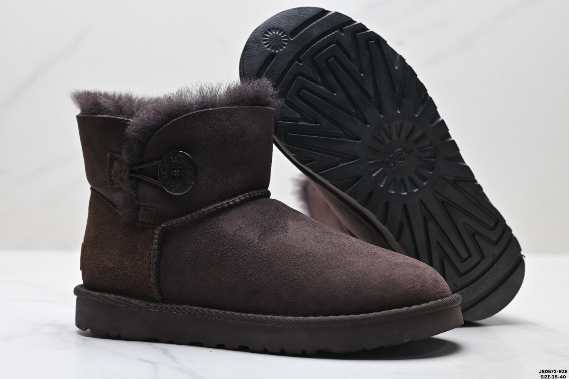 220 UGG KALLEN LACE 羊皮 保暖 皮毛一体加绒迷你单扣 中筒雪地靴 1016422-Chinese UA Cheap High Quatity Brand Clothes Bags handbags Sneakers wholesale wholesaler seller from China Factory suppliers Fashion Clothing Shoes best Quality Beautiful Price 220 UGG KALLEN LACE 羊皮 保暖 皮毛一体加绒迷你单扣 中筒雪地靴 1016422