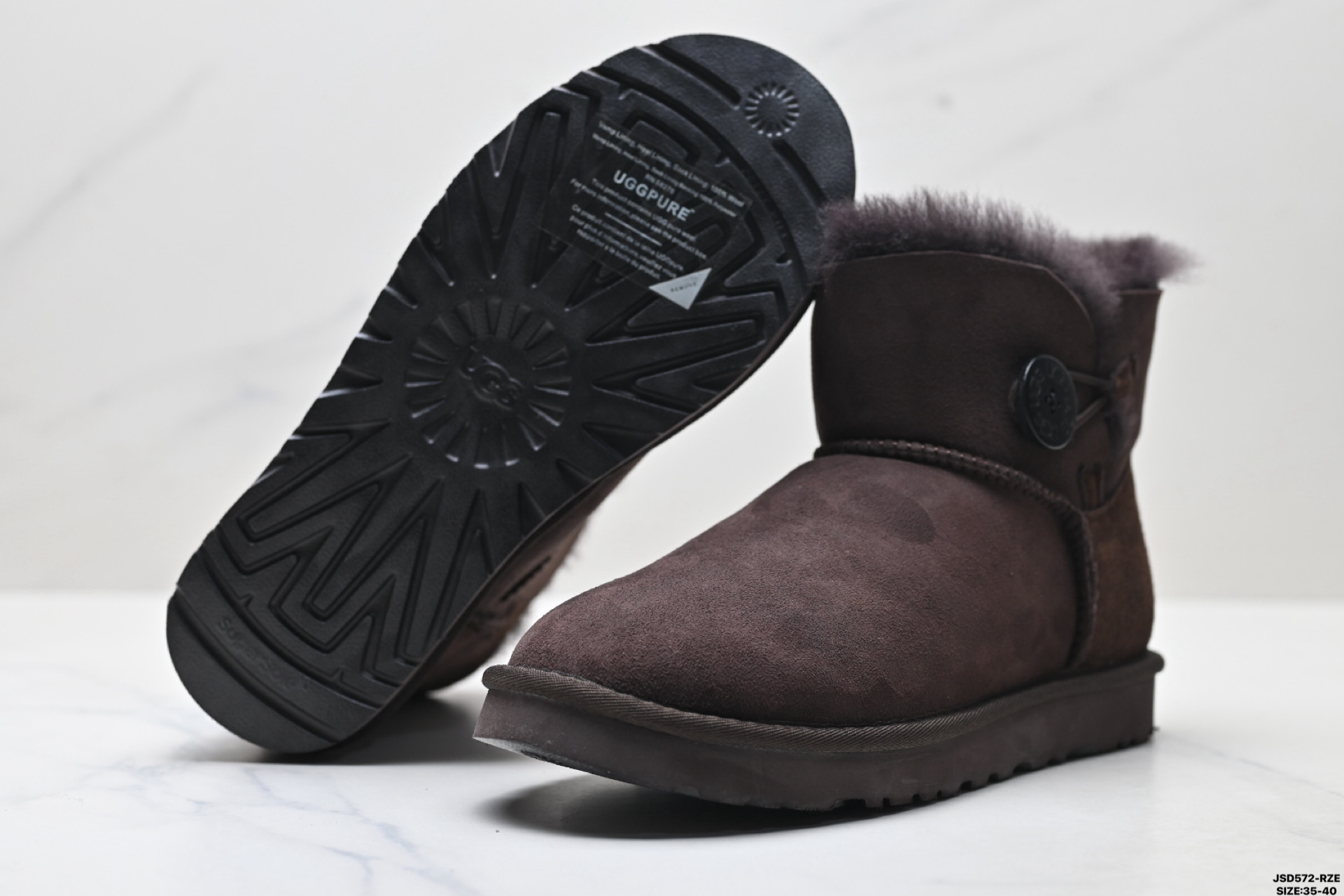 220 UGG KALLEN LACE 羊皮 保暖 皮毛一体加绒迷你单扣 中筒雪地靴 1016422-Chinese UA Cheap High Quatity Brand Clothes Bags handbags Sneakers wholesale wholesaler seller from China Factory suppliers Fashion Clothing Shoes best Quality Beautiful Price 220 UGG KALLEN LACE 羊皮 保暖 皮毛一体加绒迷你单扣 中筒雪地靴 1016422