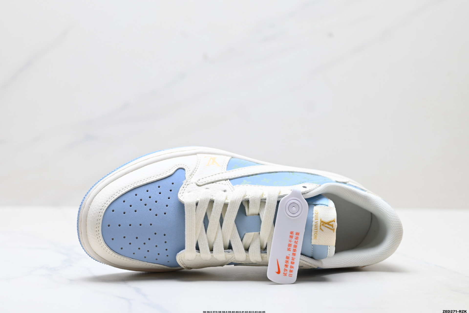 Nike Air Jordan 1 x Travis Scott AJ1倒勾 乔一倒钩 ‘DIY’定制 耐克 低帮文化篮球鞋 ZH2598-163