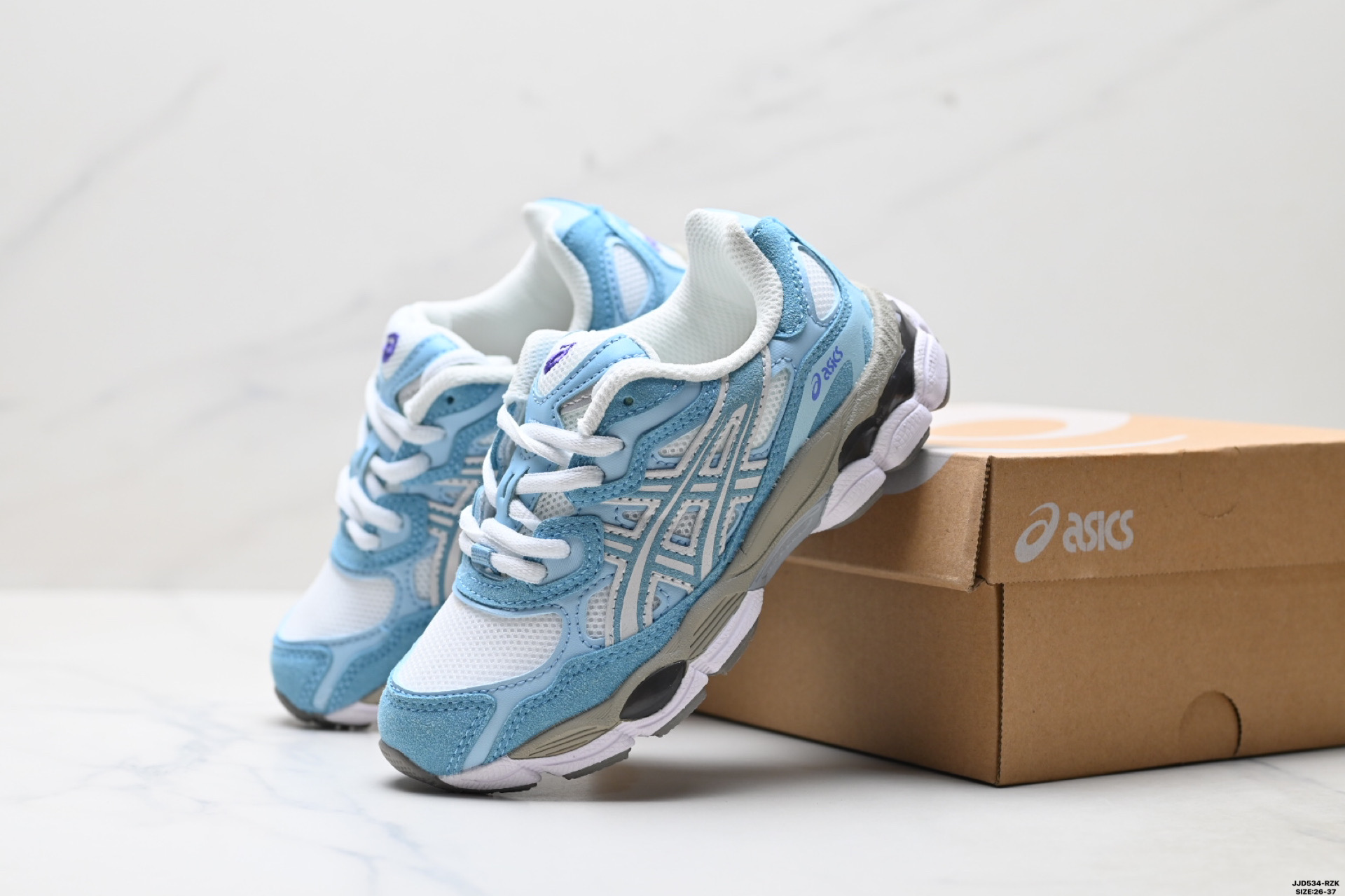 图片[10]-🈴 童鞋✅Asics Gel-Nyc 亚瑟士 透气运动鞋 网眼鞋面 配合部分合成革材质 采用全新AHAR+橡胶材质 更加耐磨 货号：1201A789-001 尺码：26-37 ID：JJD534-RZK-选品中心