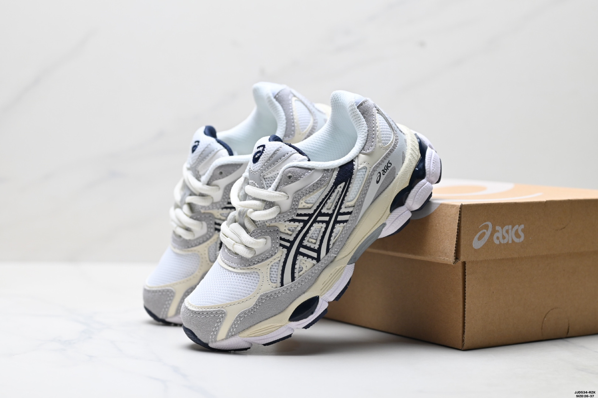 图片[6]-🈴 童鞋✅Asics Gel-Nyc 亚瑟士 透气运动鞋 网眼鞋面 配合部分合成革材质 采用全新AHAR+橡胶材质 更加耐磨 货号：1201A789-001 尺码：26-37 ID：JJD534-RZK-选品中心