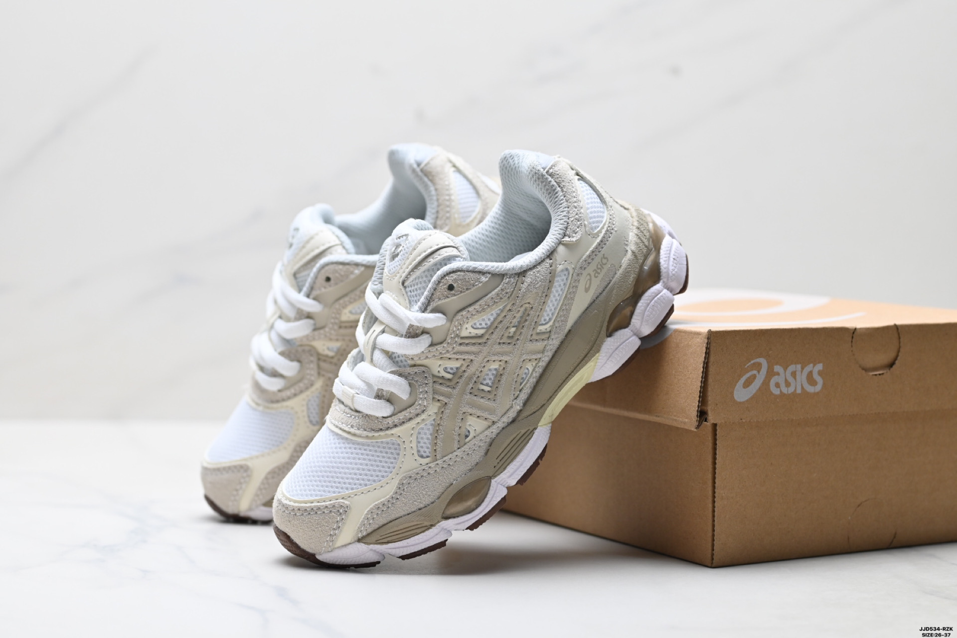 图片[4]-🈴 童鞋✅Asics Gel-Nyc 亚瑟士 透气运动鞋 网眼鞋面 配合部分合成革材质 采用全新AHAR+橡胶材质 更加耐磨 货号：1201A789-001 尺码：26-37 ID：JJD534-RZK-选品中心