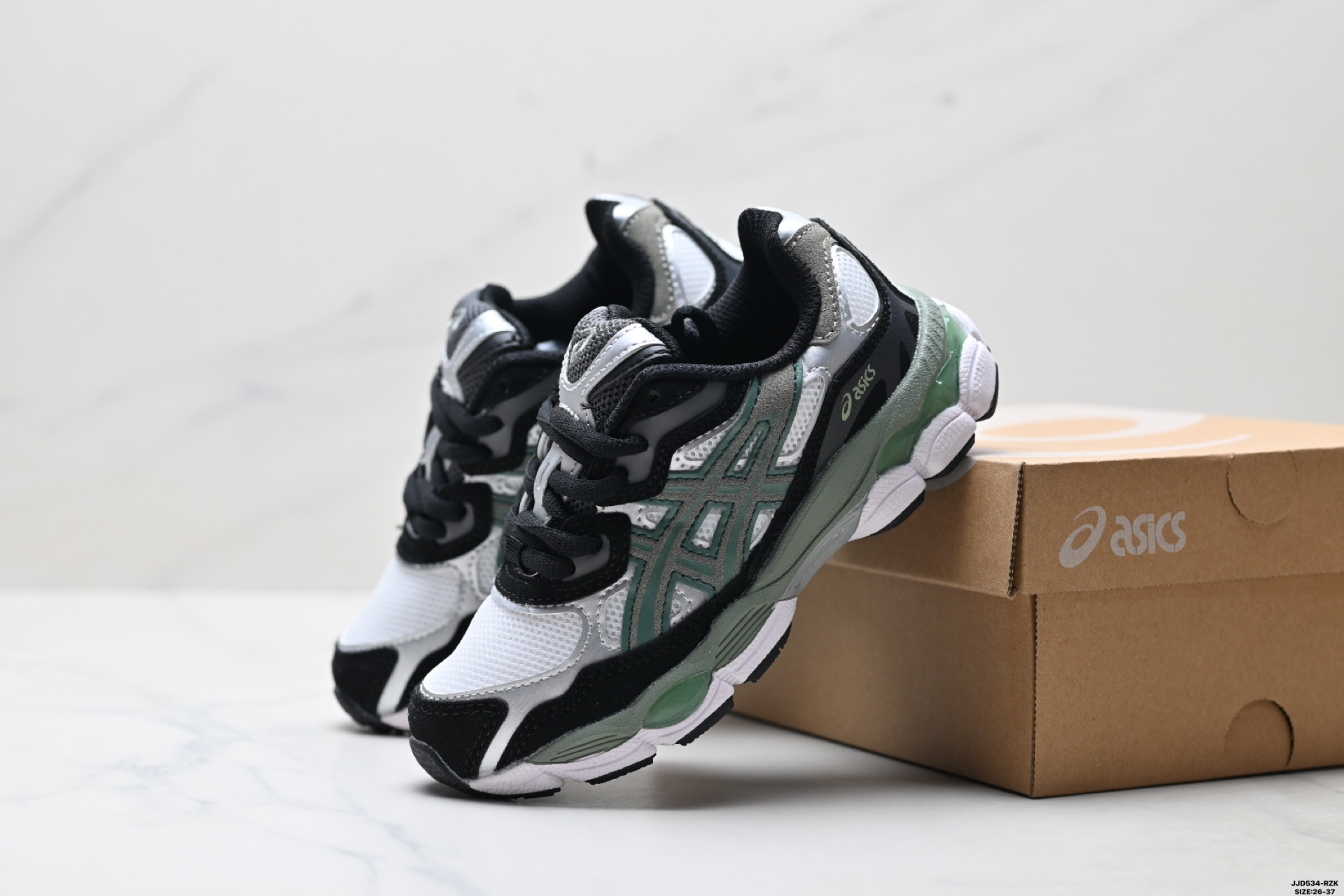 图片[3]-🈴 童鞋✅Asics Gel-Nyc 亚瑟士 透气运动鞋 网眼鞋面 配合部分合成革材质 采用全新AHAR+橡胶材质 更加耐磨 货号：1201A789-001 尺码：26-37 ID：JJD534-RZK-选品中心