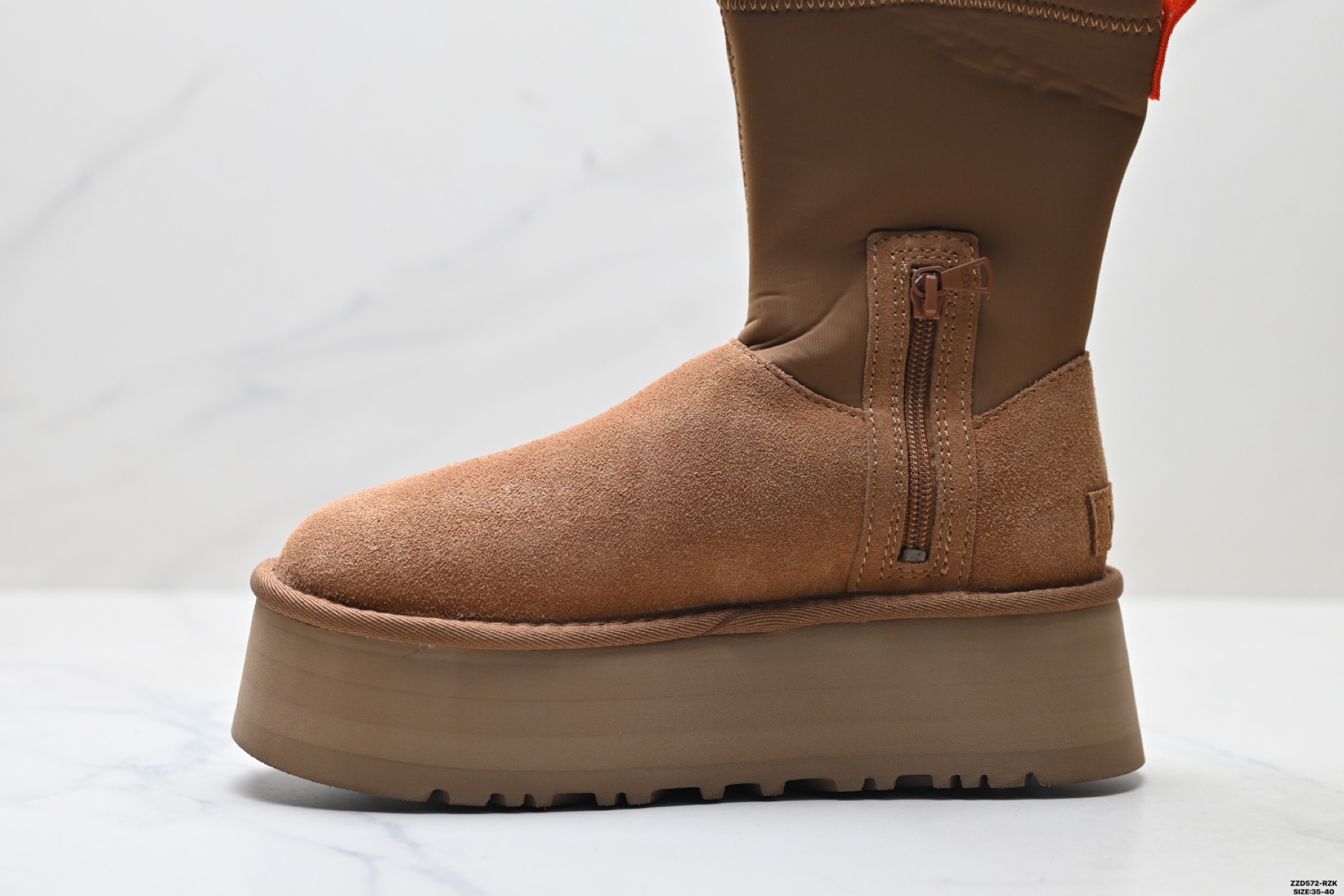 260 UGG厚底增高桑波村雪地靴女皮毛一体高靴2024新款冬季加绒加厚底保暖面包棉鞋