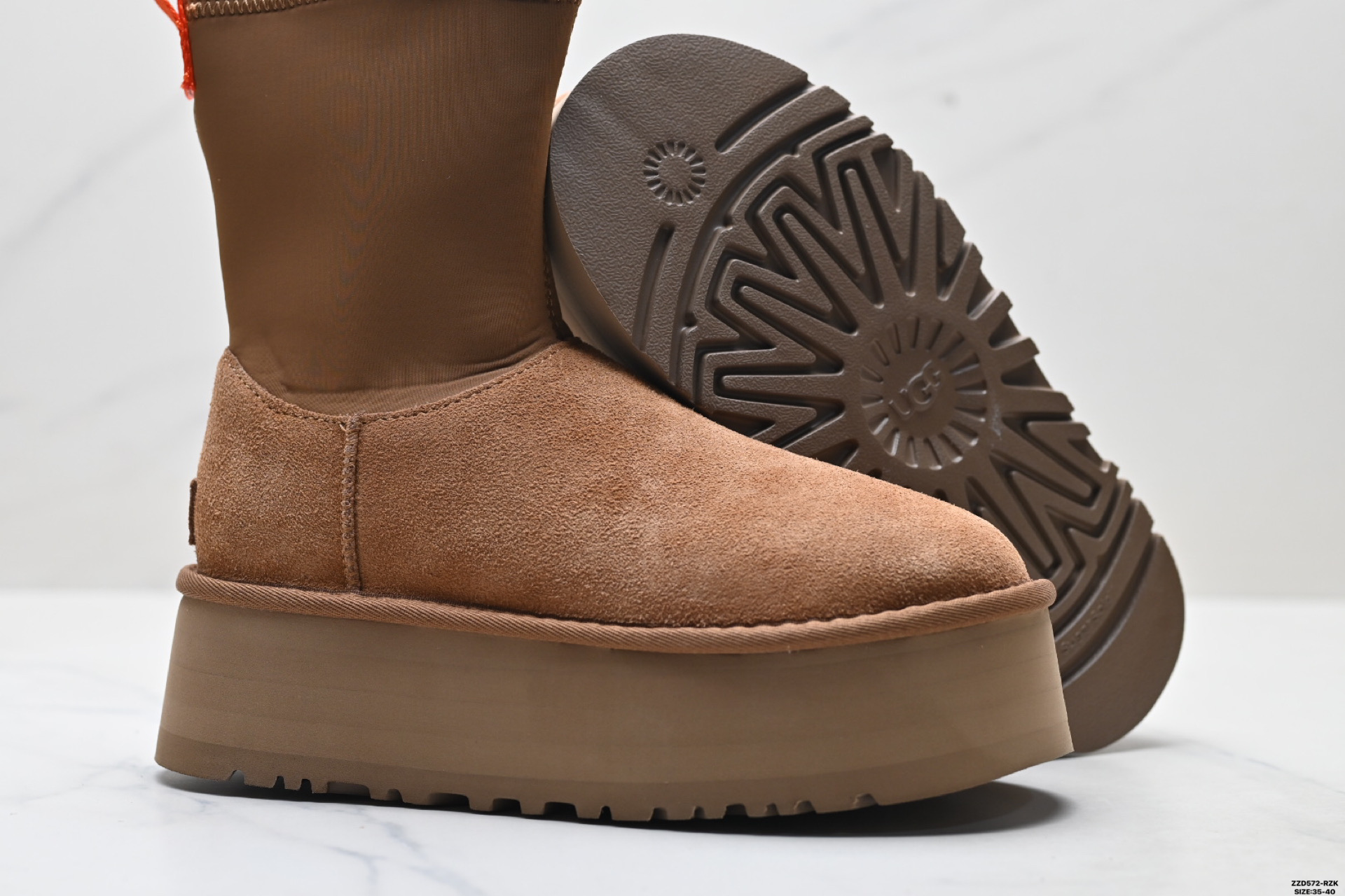 260 UGG厚底增高桑波村雪地靴女皮毛一体高靴2024新款冬季加绒加厚底保暖面包棉鞋