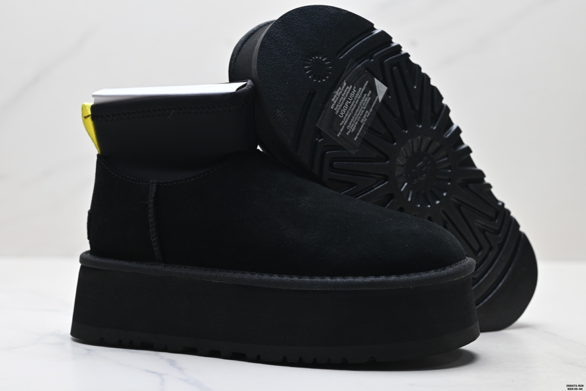 240 UGG牛反绒 保暖增高 加厚耐磨平底舒适气质 袜套款 短筒雪地靴