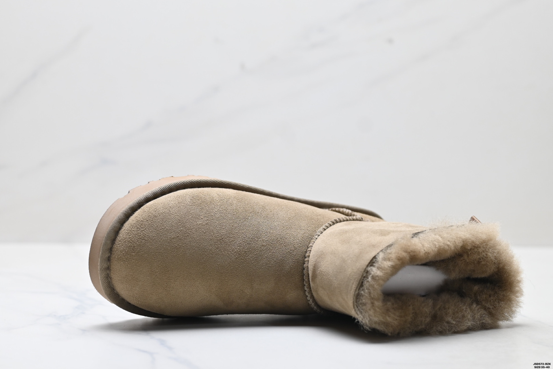 220 UGG 6501 单丝带蝴蝶结秋冬羊皮毛一体雪地靴 全