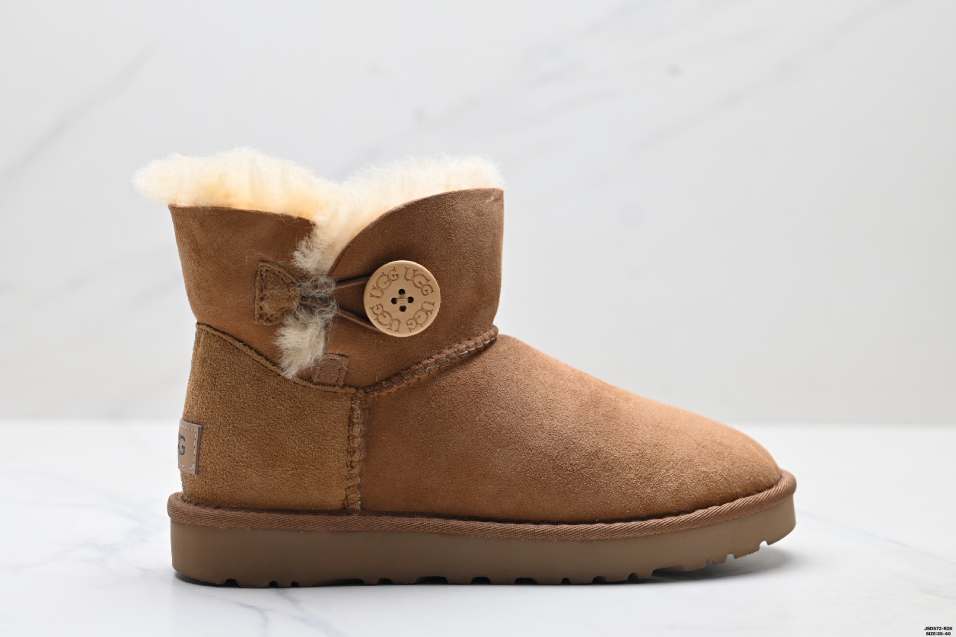 UGG Mini Bailey Button II Botas Cortas de Invierno para Mujer