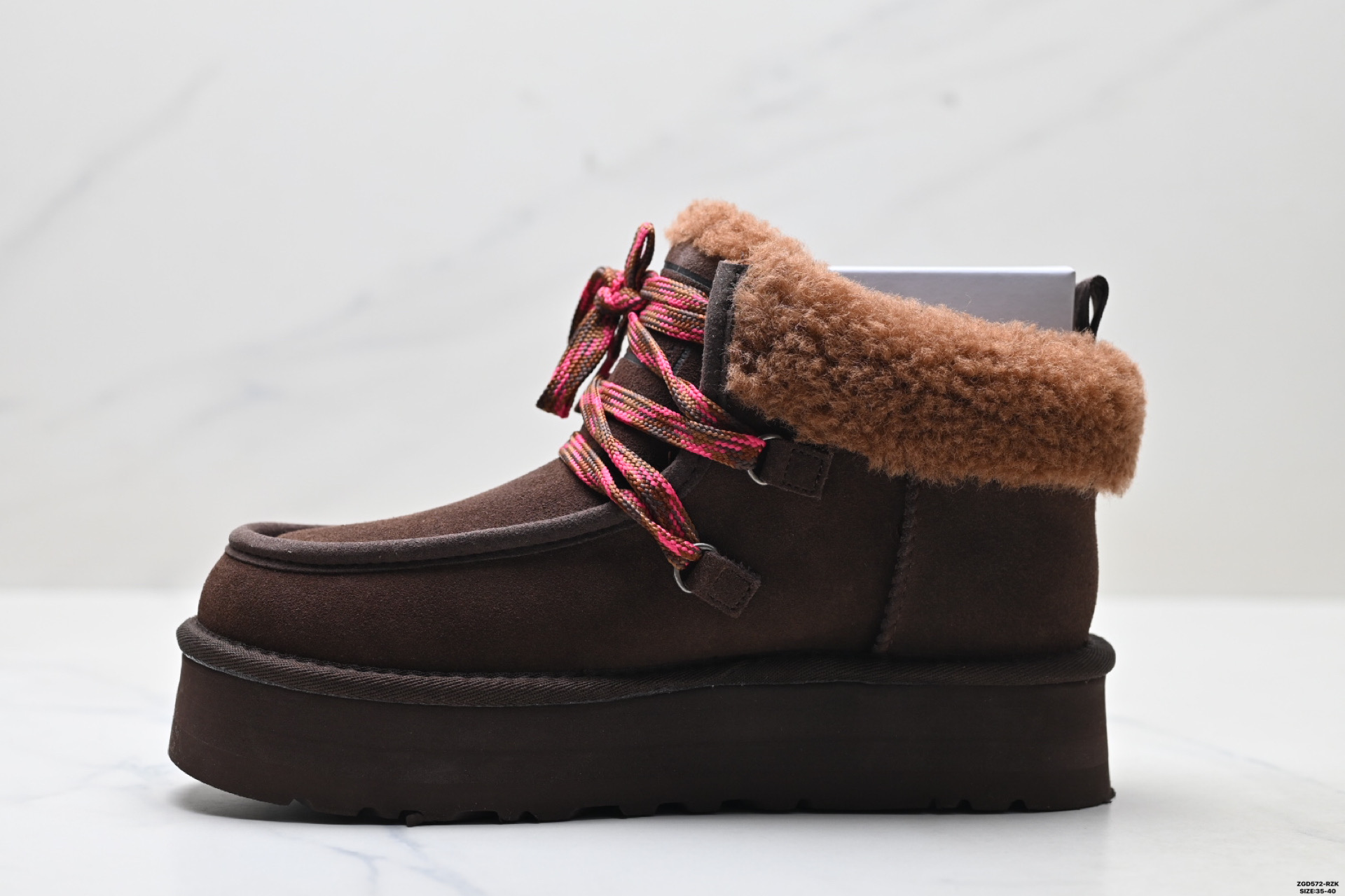 UGG Funkarra Botines de Plataforma con Cordones para Mujer - Marrón 4 i1758644441348 1010 0 2