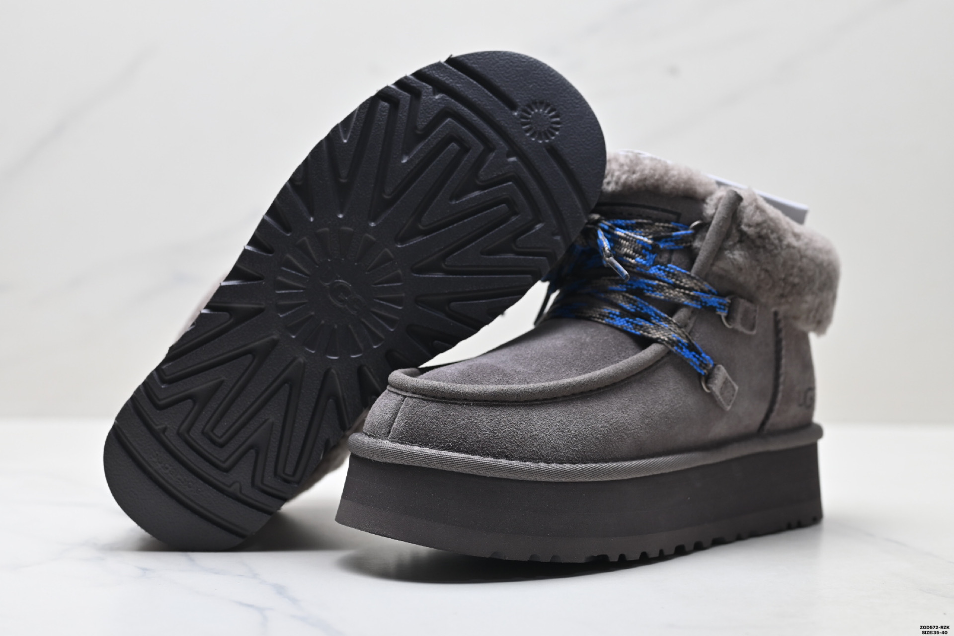 300 UGG Funkarra 芙卡拉 磨砂皮 保暖防滑 加绒 增高厚底舒适圆头 短靴 女款