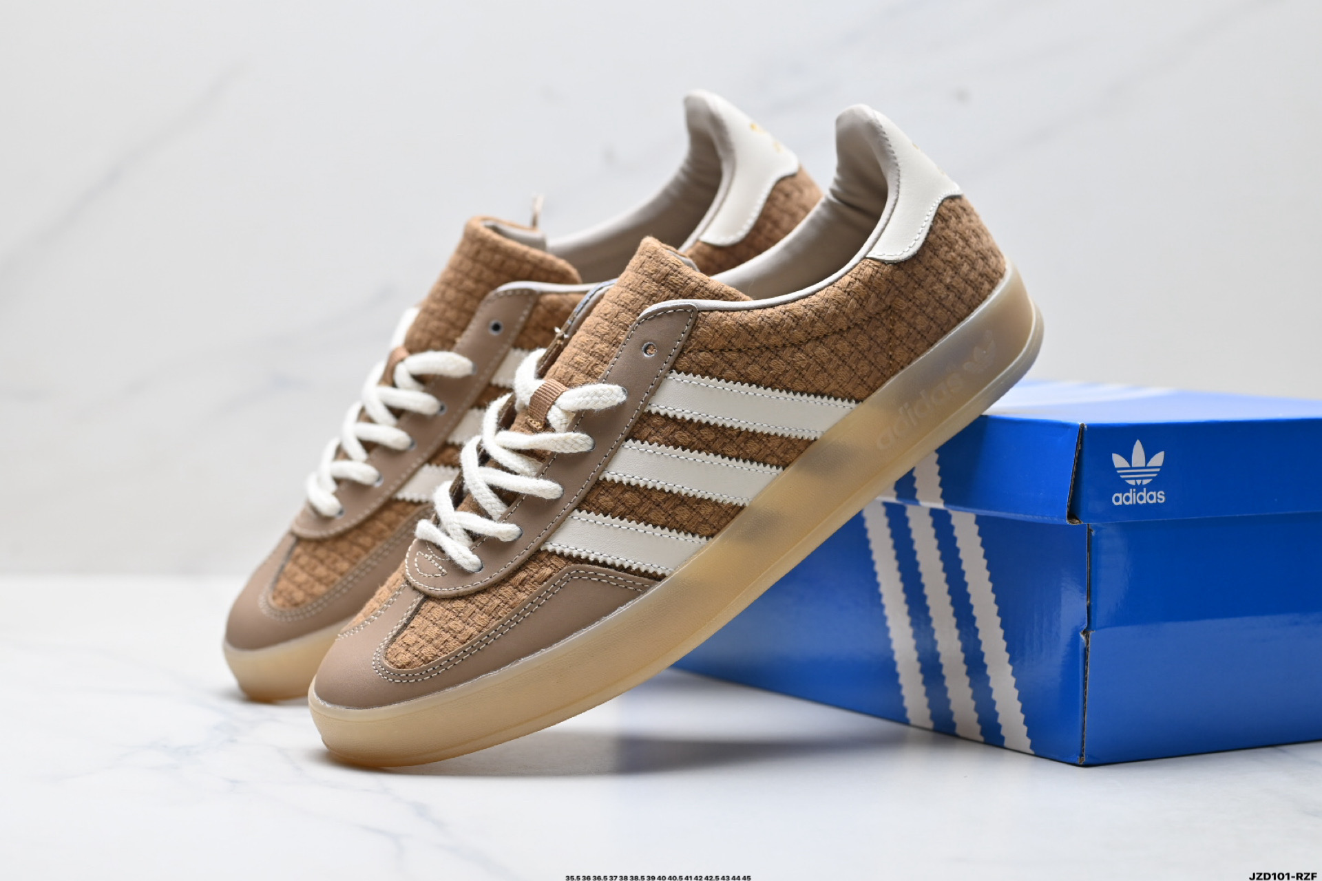 150 Adidas Originals Gazelle INdoor 三叶草休闲防滑耐磨低帮板鞋 JR8851