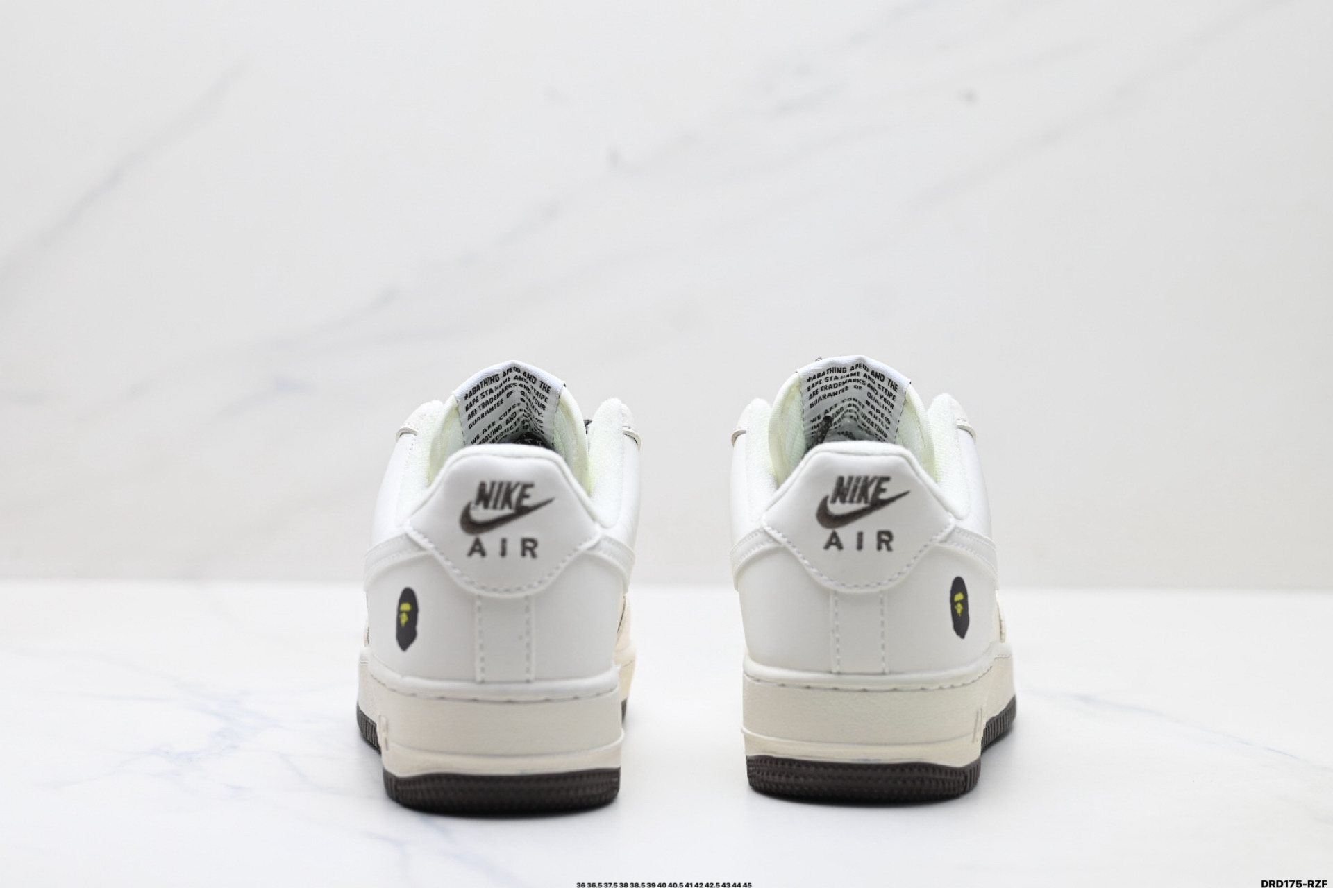 特价‼️💰110
公司级✅NIKE AIR FORCE 1‘07
原楦头原纸板 打造纯正低帮空军版型
专注外贸渠道 全掌内置蜂窝气垫 
原盒配件 原厂中底钢印、拉帮完美
货号:YZ8115-003
Size:36 36.5 37.5 38 38.5 39 40 40.5 41 42 42.5 43 44 45
ID:DRD175-RZF