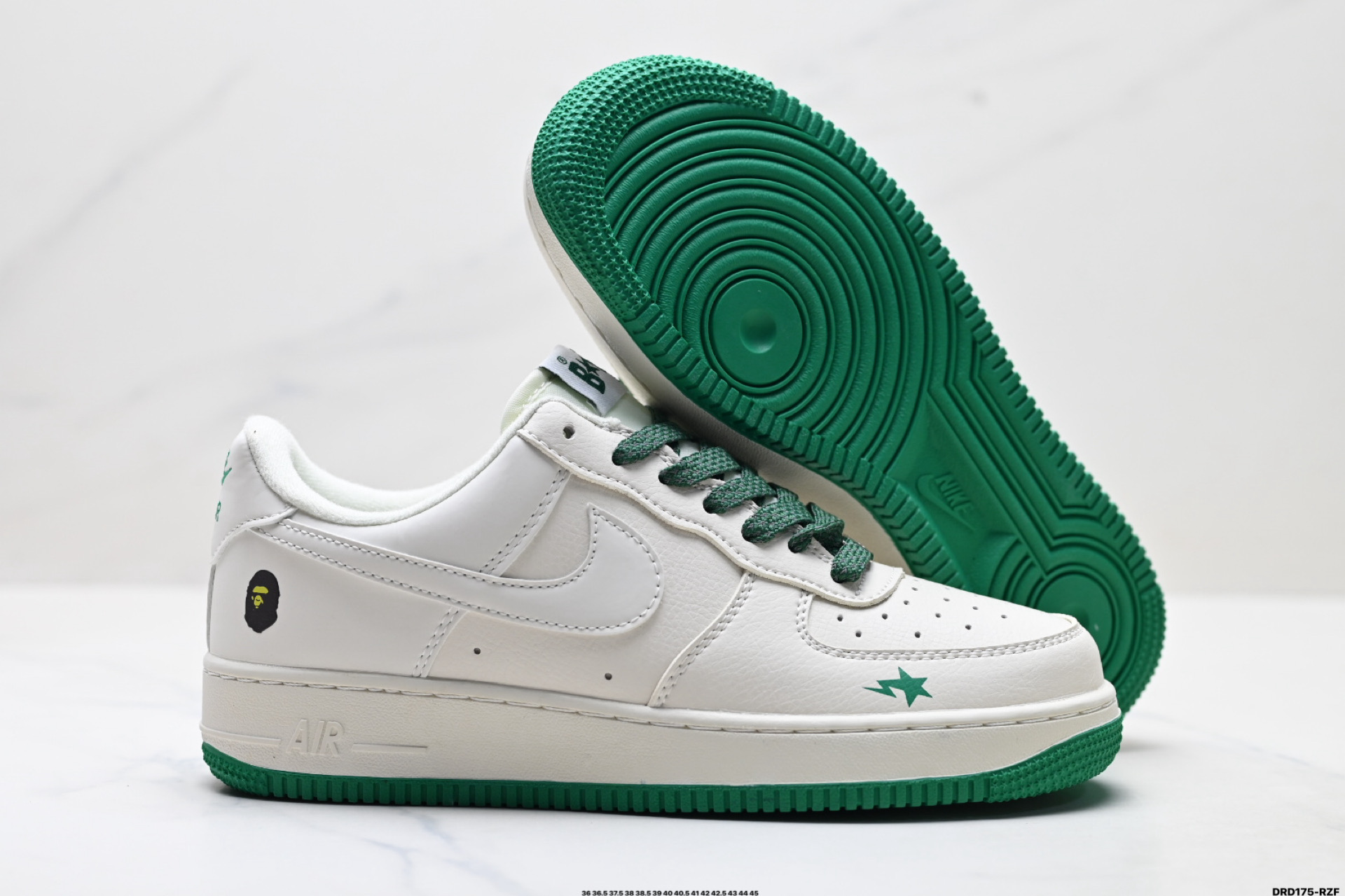 特价‼️💰110
公司级✅NIKE AIR FORCE 1‘07
原楦头原纸板 打造纯正低帮空军版型
专注外贸渠道 全掌内置蜂窝气垫 
原盒配件 原厂中底钢印、拉帮完美
货号:YZ8115-003
Size:36 36.5 37.5 38 38.5 39 40 40.5 41 42 42.5 43 44 45
ID:DRD175-RZF