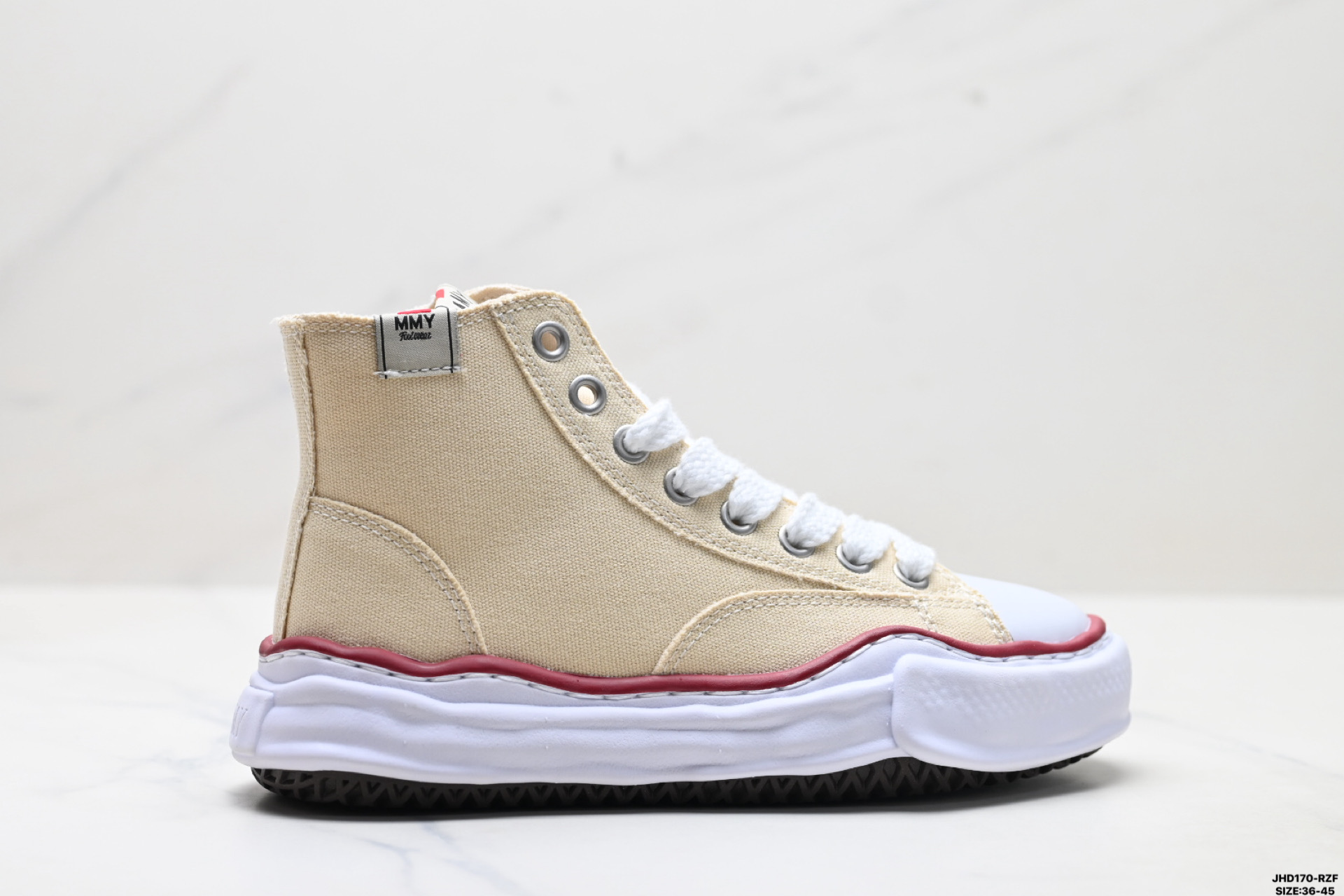 200 新款三原康裕高帮鞋MMY溶解鞋厚底男女情侣同款增高帆布鞋潮鞋 Original Sole 高帮板鞋