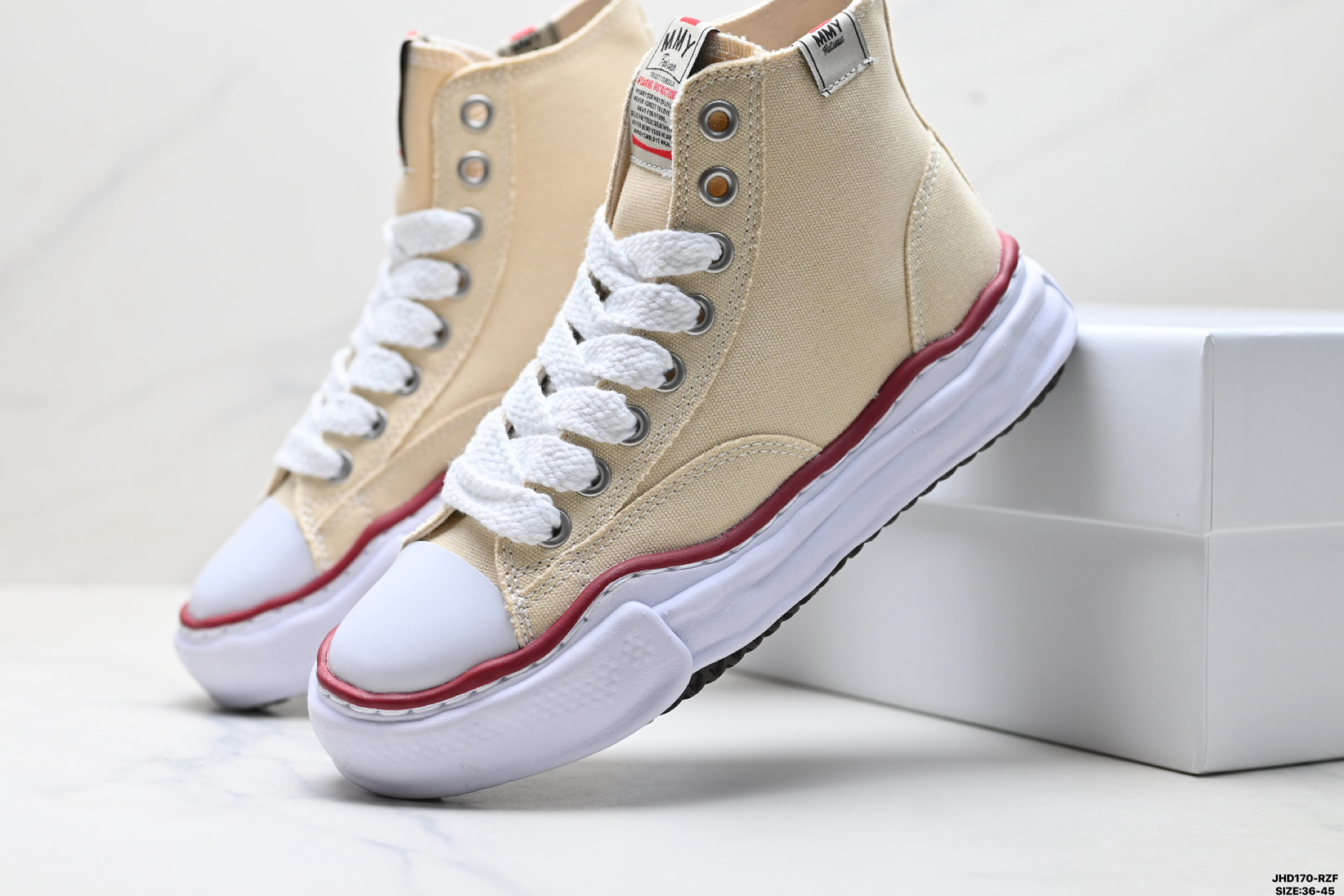 200 新款三原康裕高帮鞋MMY溶解鞋厚底男女情侣同款增高帆布鞋潮鞋 Original Sole 高帮板鞋