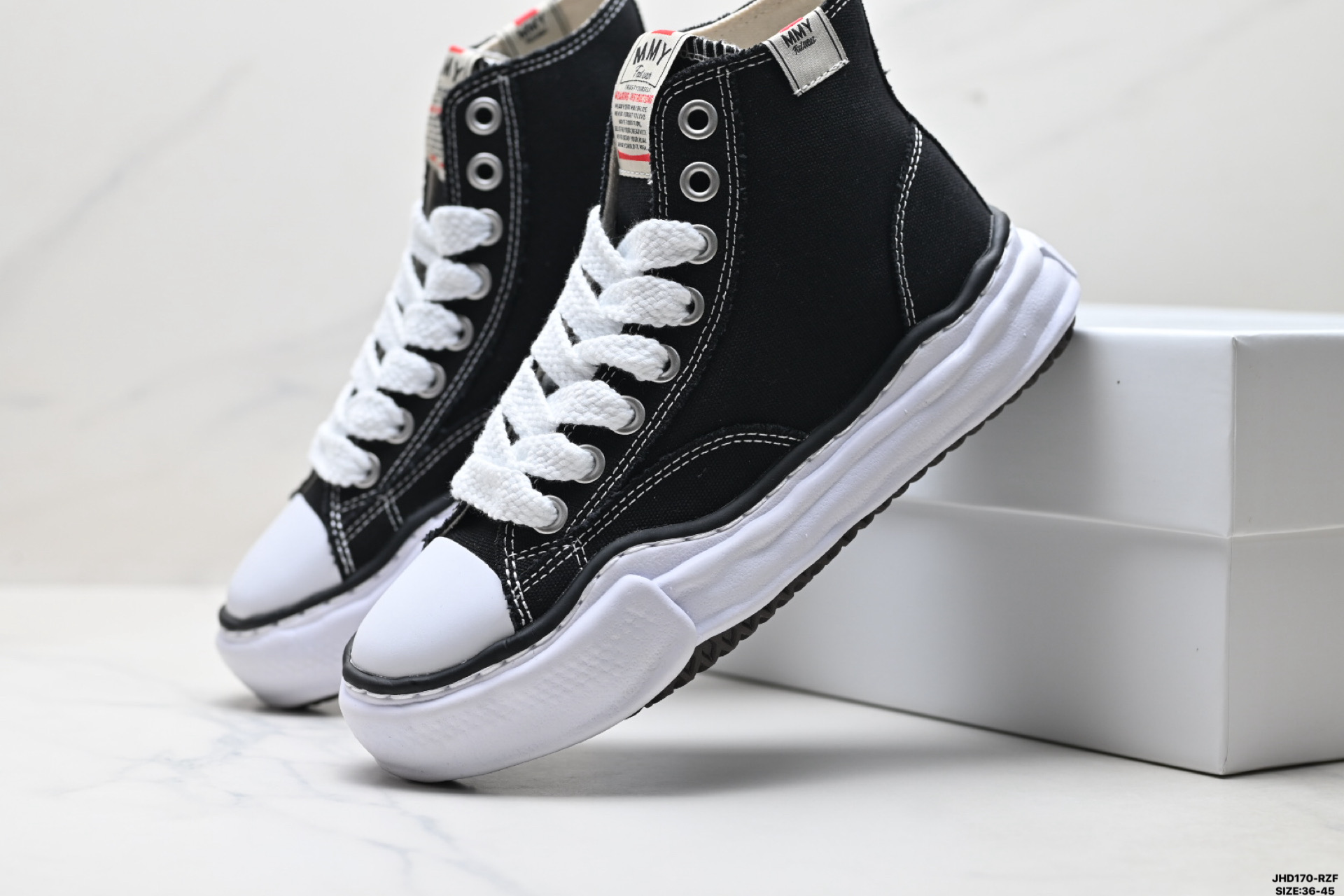 200 新款三原康裕高帮鞋MMY溶解鞋厚底男女情侣同款增高帆布鞋潮鞋 Original Sole 高帮板鞋