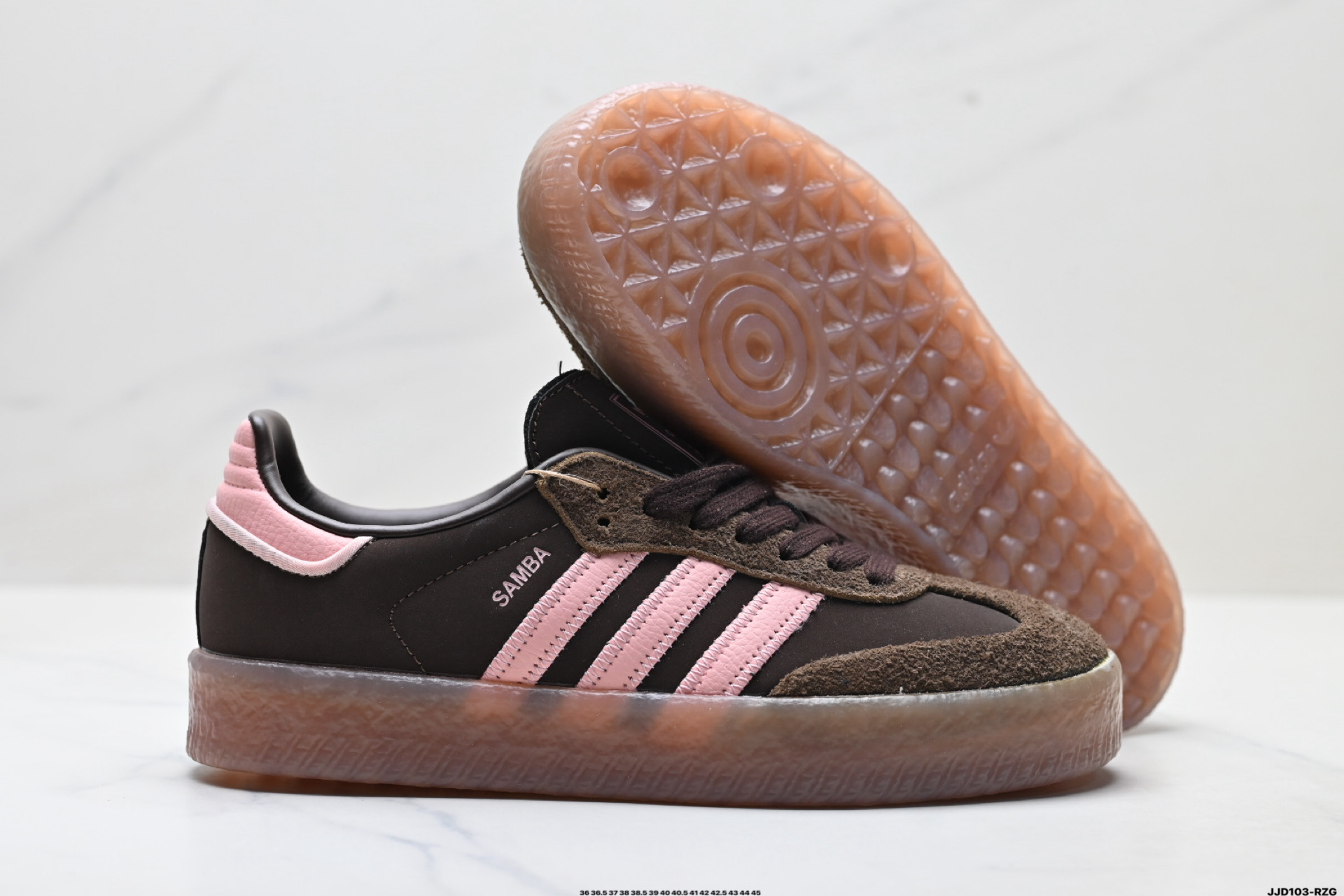 140 Adidas Originals Samba XLG 桑巴舞系列阿迪达斯 三叶草 绅士德训足球风百搭低帮休闲运动板鞋 JI2744