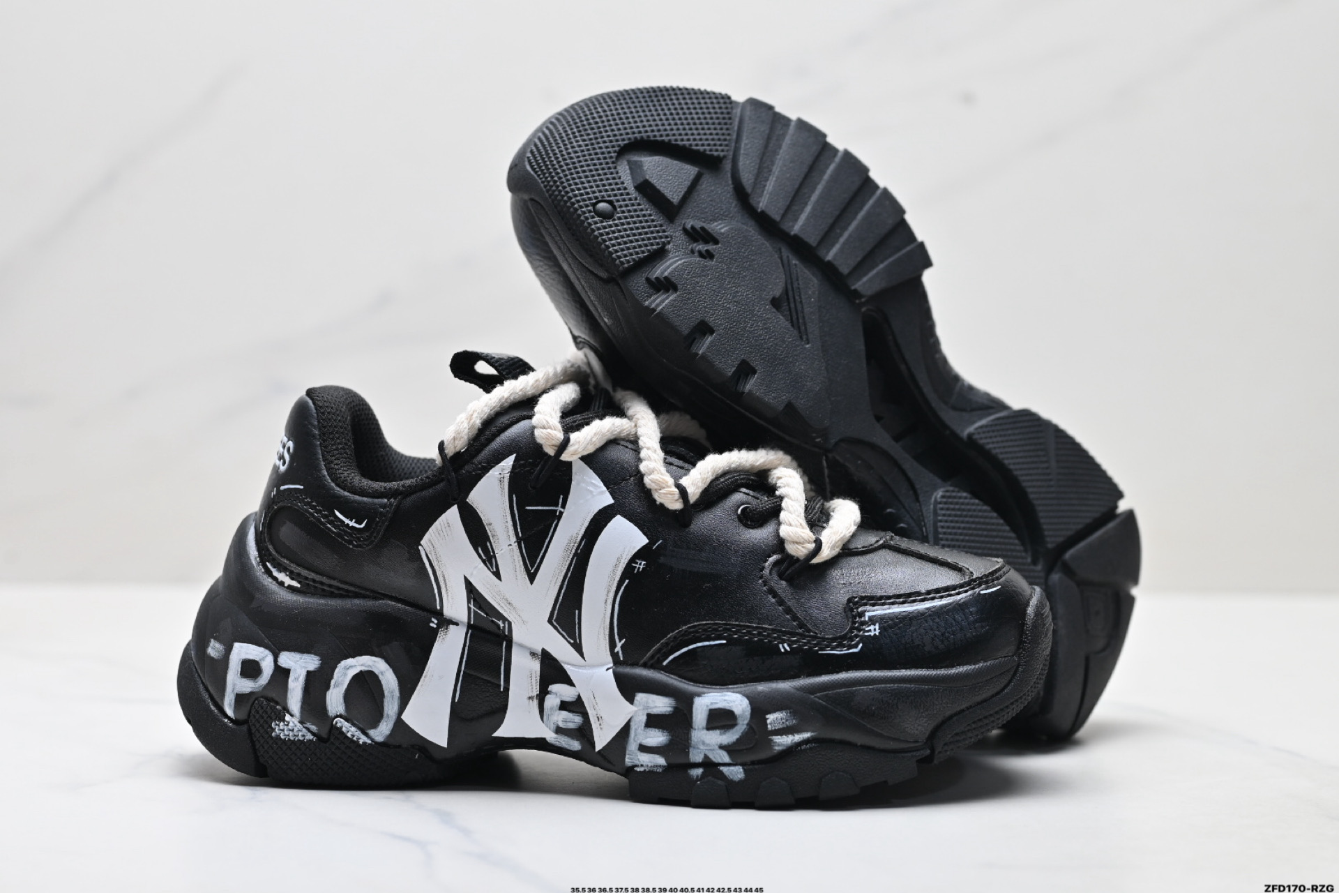 280 MLB BIGBALL CHUNKY PIXEL ‘DIY定制’ 简约时尚 百搭 包裹性保暖防滑防水减震 低帮 板鞋 32SHC101N