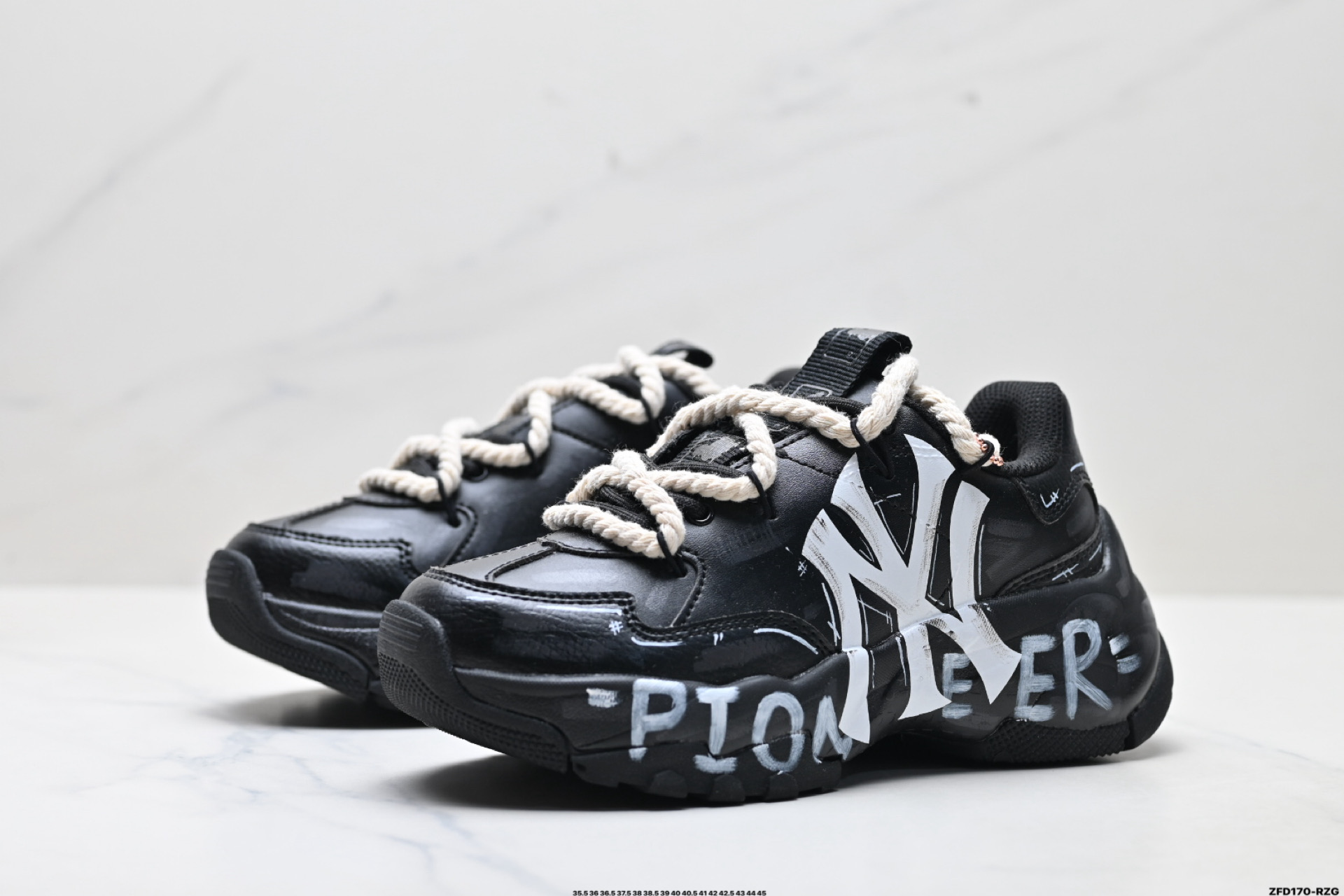 280 MLB BIGBALL CHUNKY PIXEL ‘DIY定制’ 简约时尚 百搭 包裹性保暖防滑防水减震 低帮 板鞋 32SHC101N