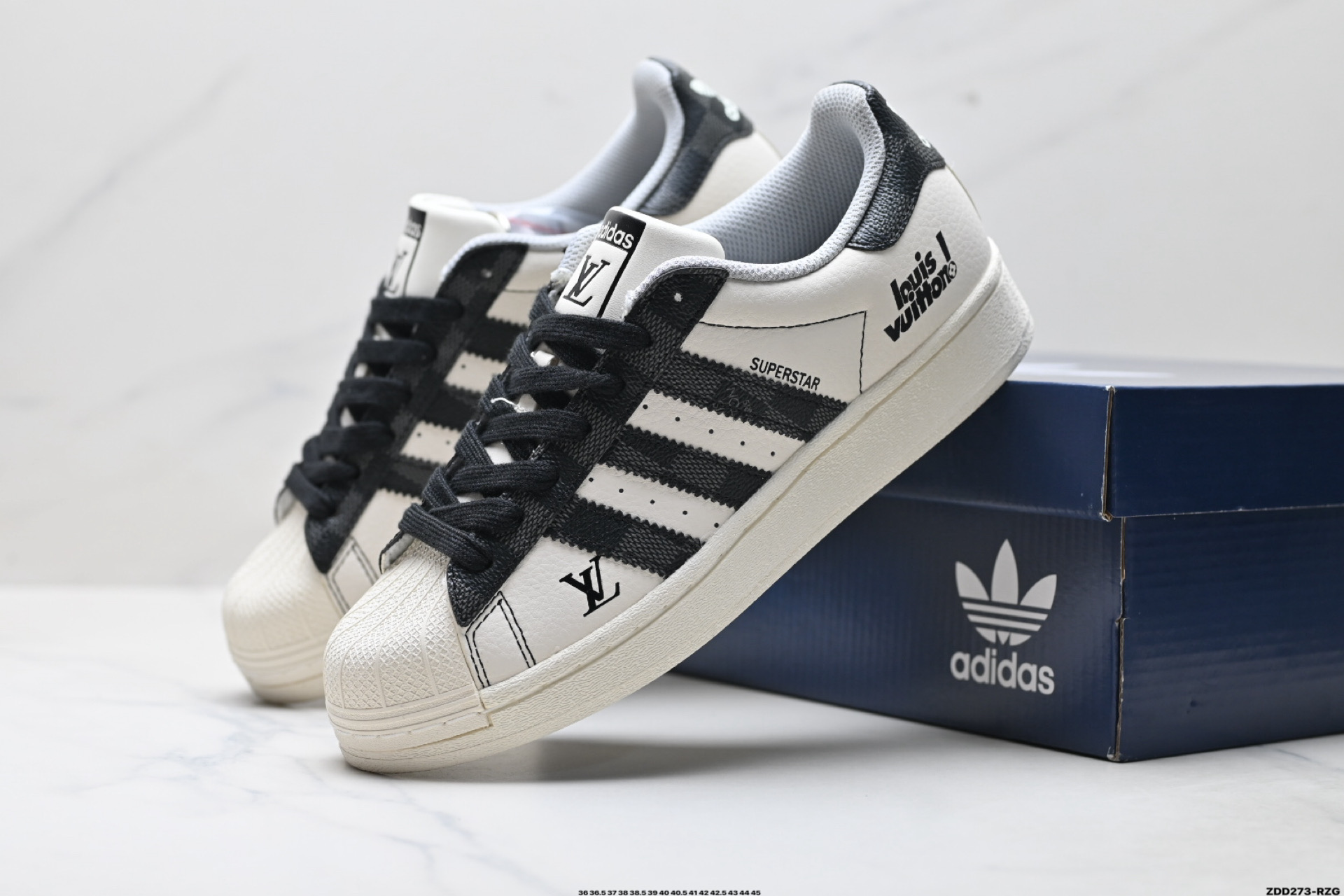 Adidas Originals Superstar 阿迪达斯 三叶草 贝壳头’DIY’系列低帮经典百搭休闲运动板鞋 QF5806