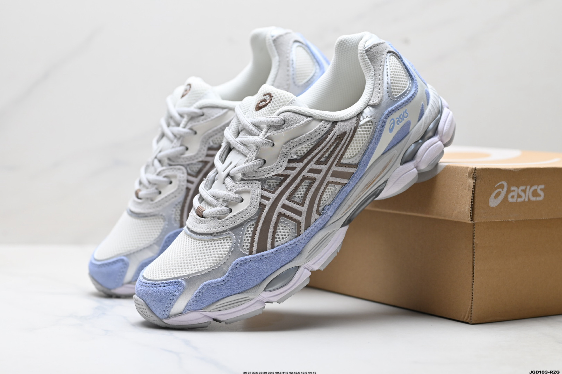 190 ASICS GEL-N 亚瑟士 透气网眼鞋面 配合部分合成革材质 采用全新AHAR+橡胶材质 更加耐磨 1203A372-100