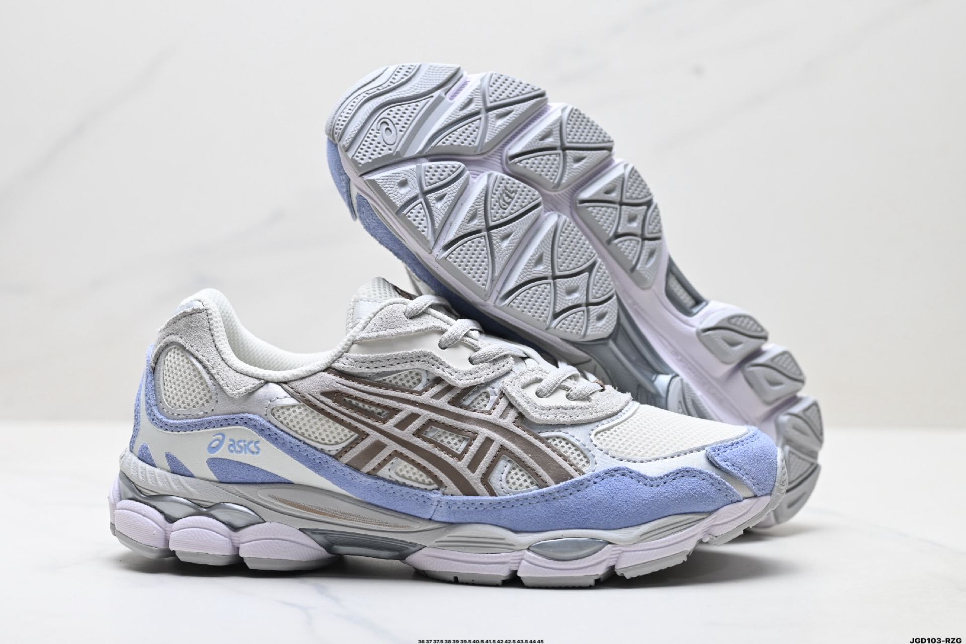 190 ASICS GEL-N 亚瑟士 透气网眼鞋面 配合部分合成革材质 采用全新AHAR+橡胶材质 更加耐磨 1203A372-100