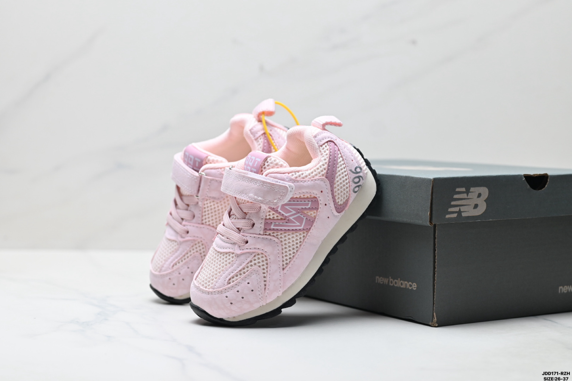 130 童鞋New Balance 996系列 新百伦 复古网面 魔术贴 低帮跑步鞋 U990LP36