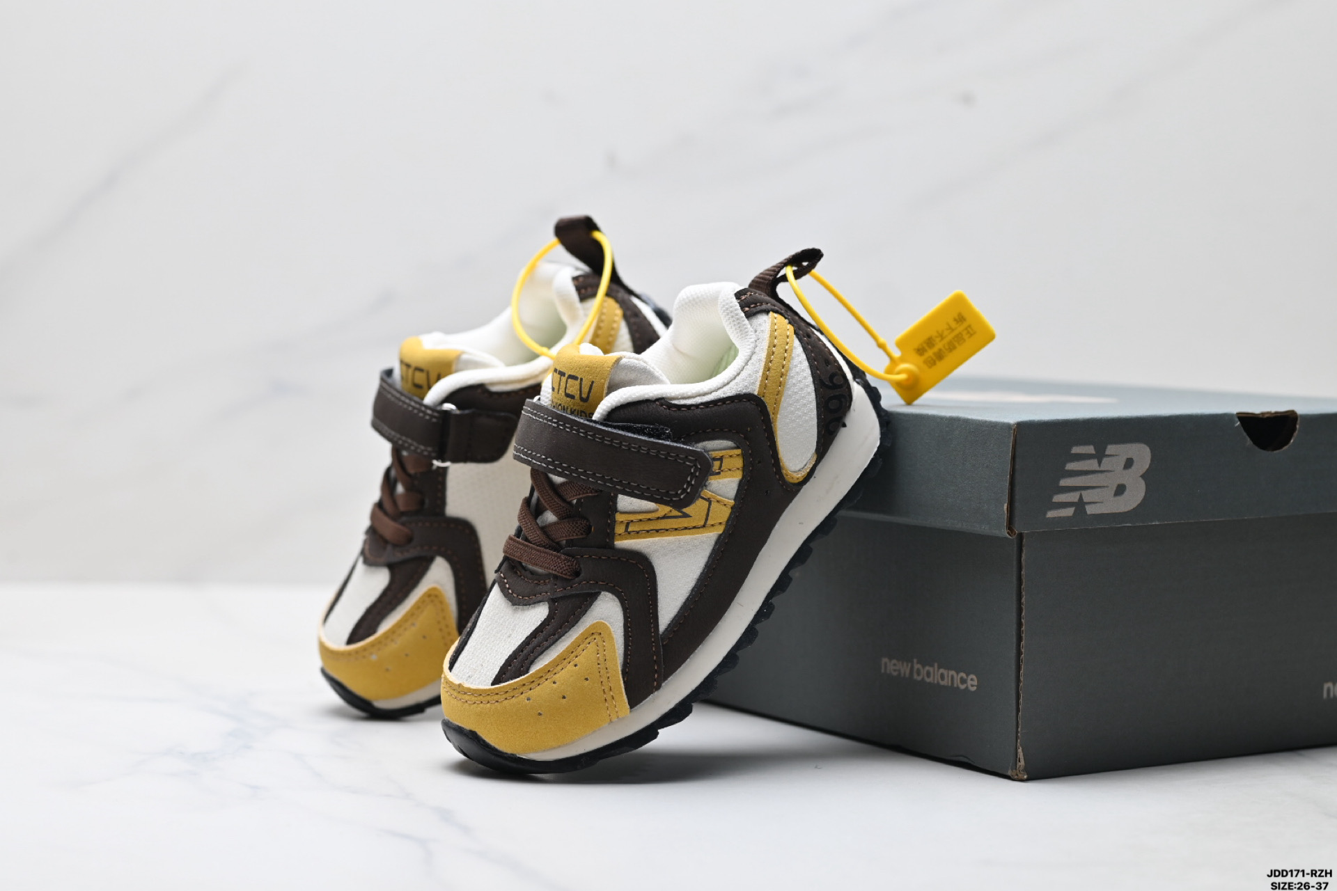 130 童鞋New Balance 996系列 新百伦 复古网面 魔术贴 低帮跑步鞋 U990LP36