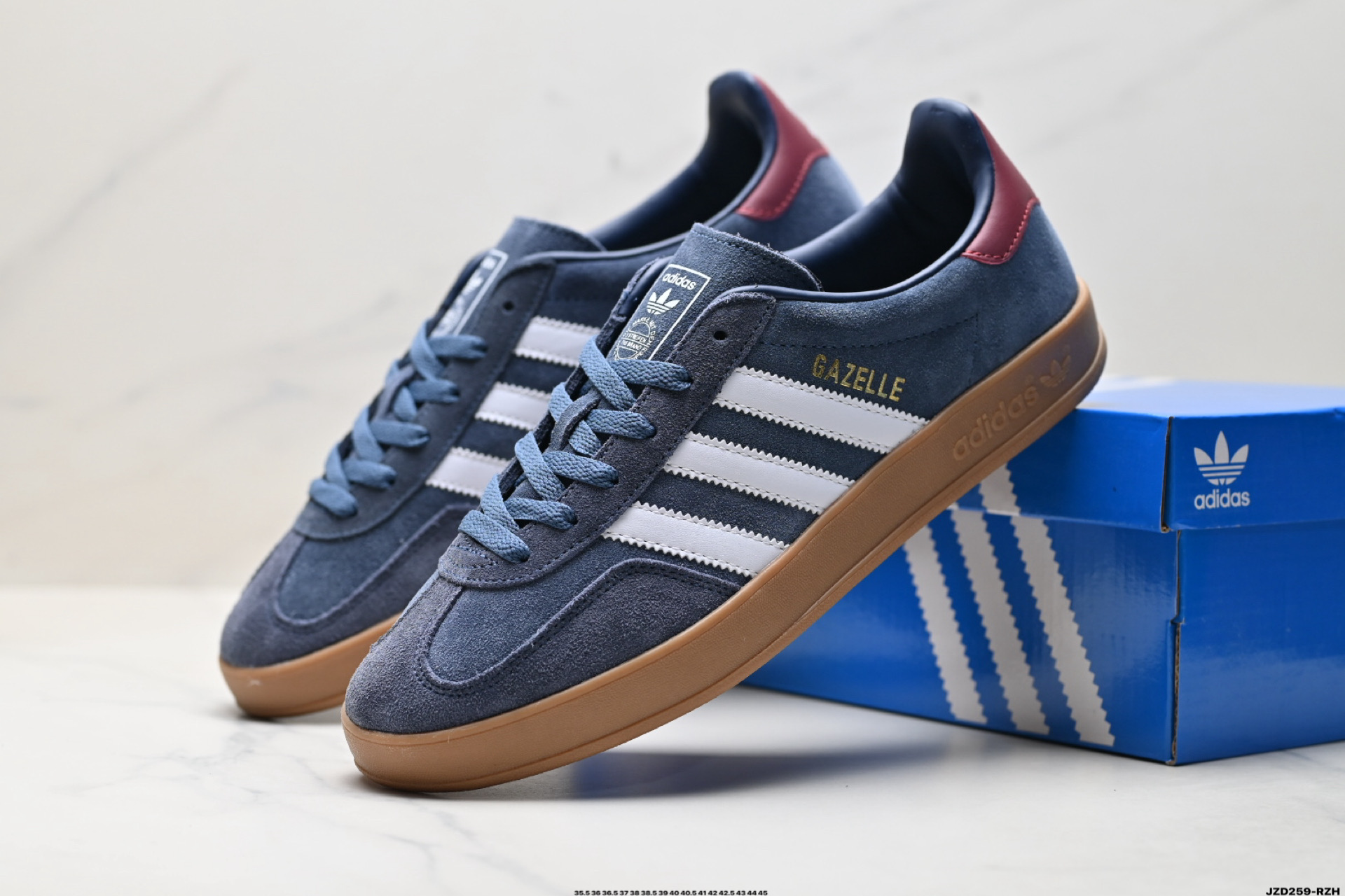 150 Adidas Originals Gazelle INdoor 三叶草休闲防滑耐磨低帮板鞋 JI2061-Chinese UA Cheap High Quatity Brand Clothes Bags handbags Sneakers wholesale wholesaler seller from China Factory suppliers Fashion Clothing Shoes best Quality Beautiful Price 150 Adidas Originals Gazelle INdoor 三叶草休闲防滑耐磨低帮板鞋 JI2061