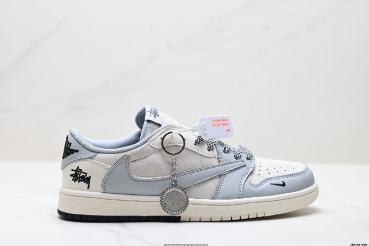 Nike Air Jordan 1 x Travis Scott x Stussy 'DIY' גברים/נשים - עיצוב ייחודי 1 Nike Air Jordan 1 x Travis Scott x Stussy ‘DIY’ גברים/נשים – עיצוב ייחודי