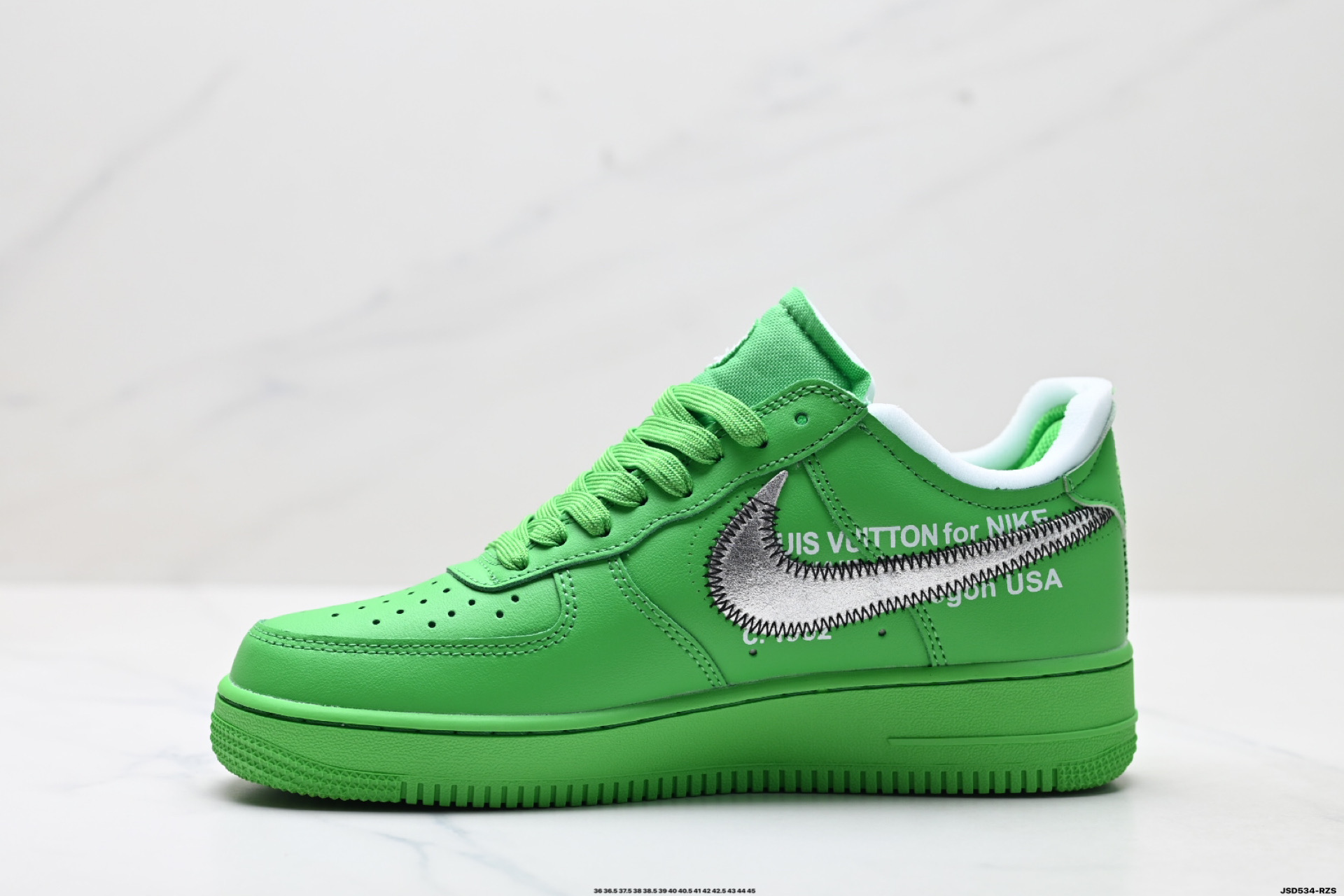 220 OFF-WHITE x Nike Air Force 1 OW联名空军一号 柠檬黄/全黑配色 DX1419-300