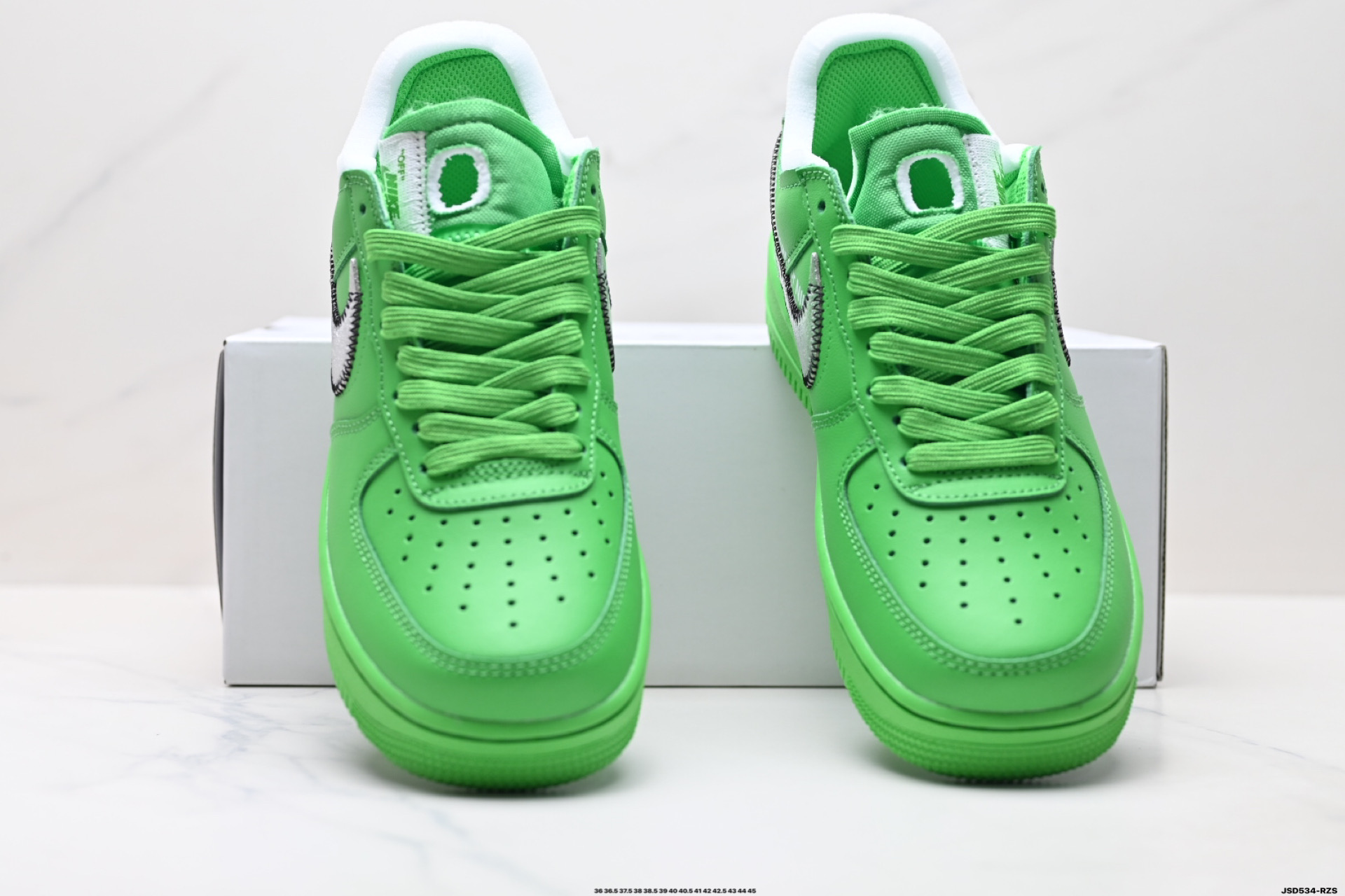 220 OFF-WHITE x Nike Air Force 1 OW联名空军一号 柠檬黄/全黑配色 DX1419-300