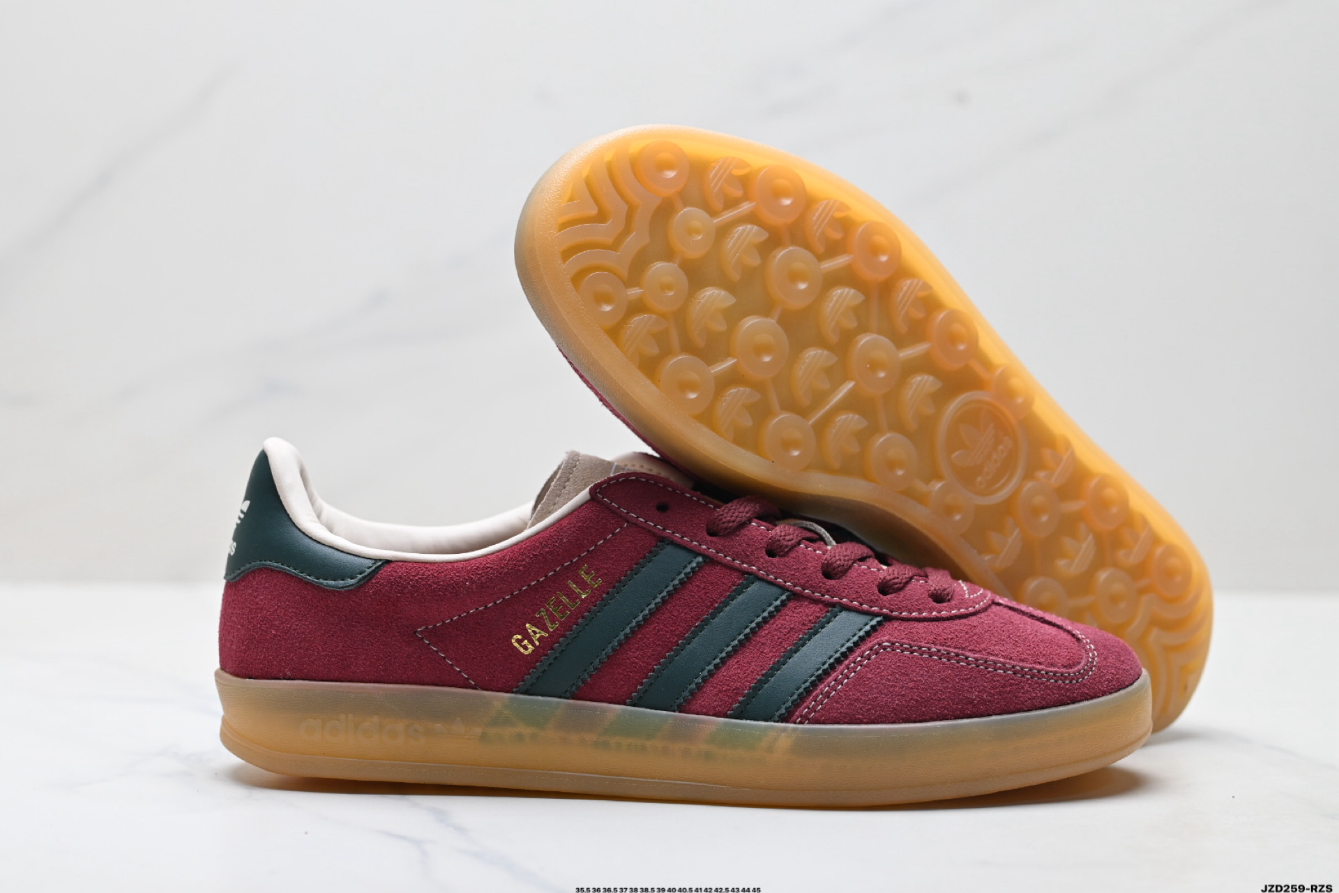 150 Adidas Originals Gazelle INdoor 三叶草休闲防滑耐磨低帮板鞋 JH5403