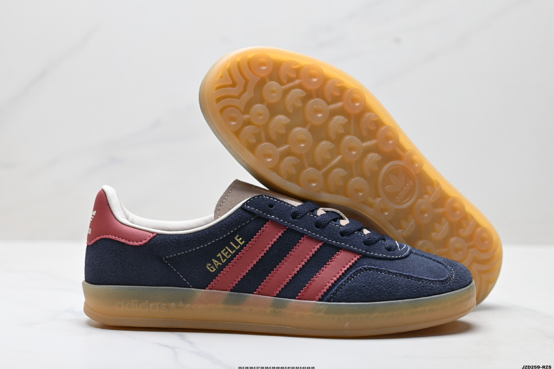 150 Adidas Originals Gazelle INdoor 三叶草休闲防滑耐磨低帮板鞋 JH5403