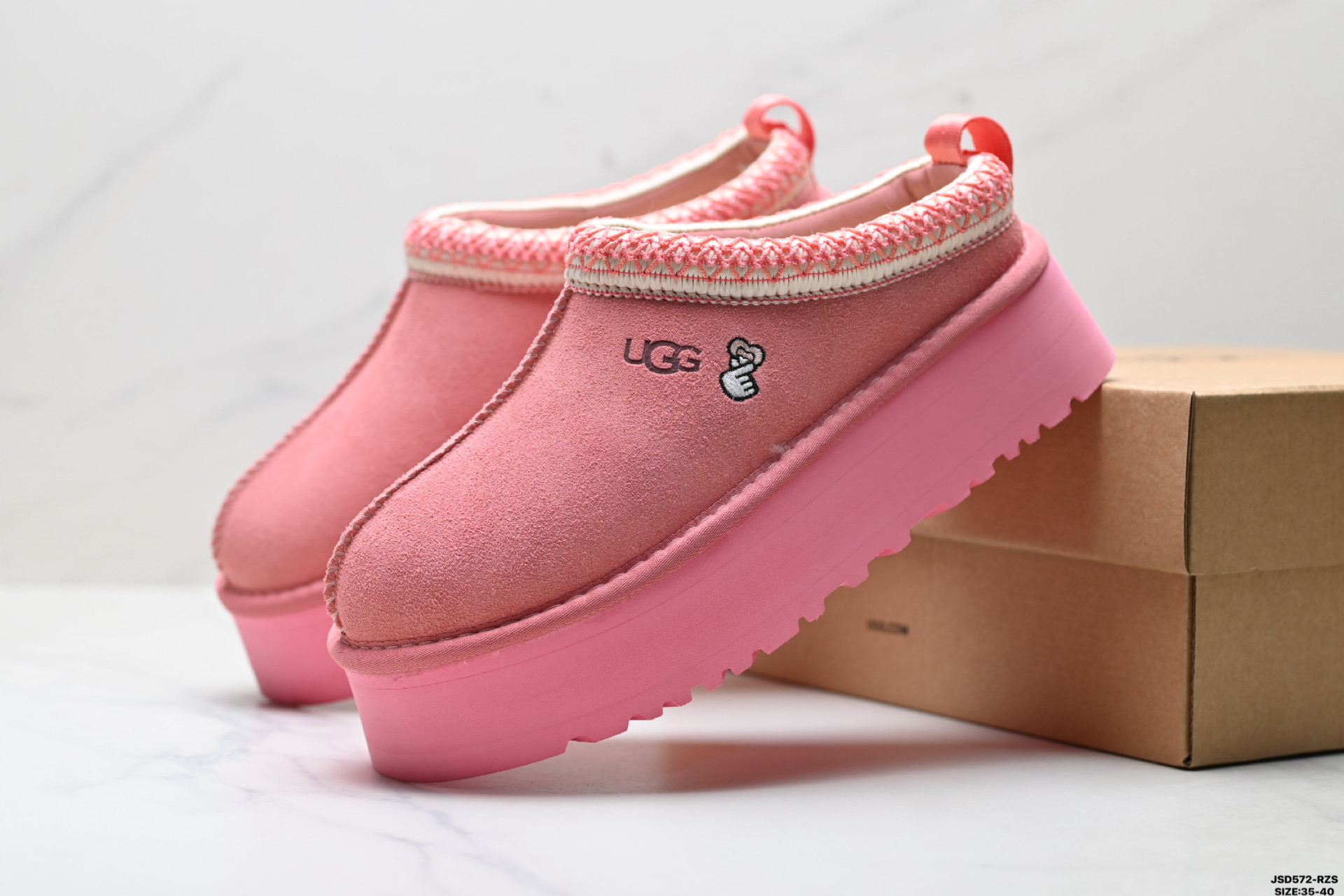 220 UGG TAZZ 舒适柔软时尚 耐磨增高保暖 民族风一脚蹬保暖雪地靴 1172130