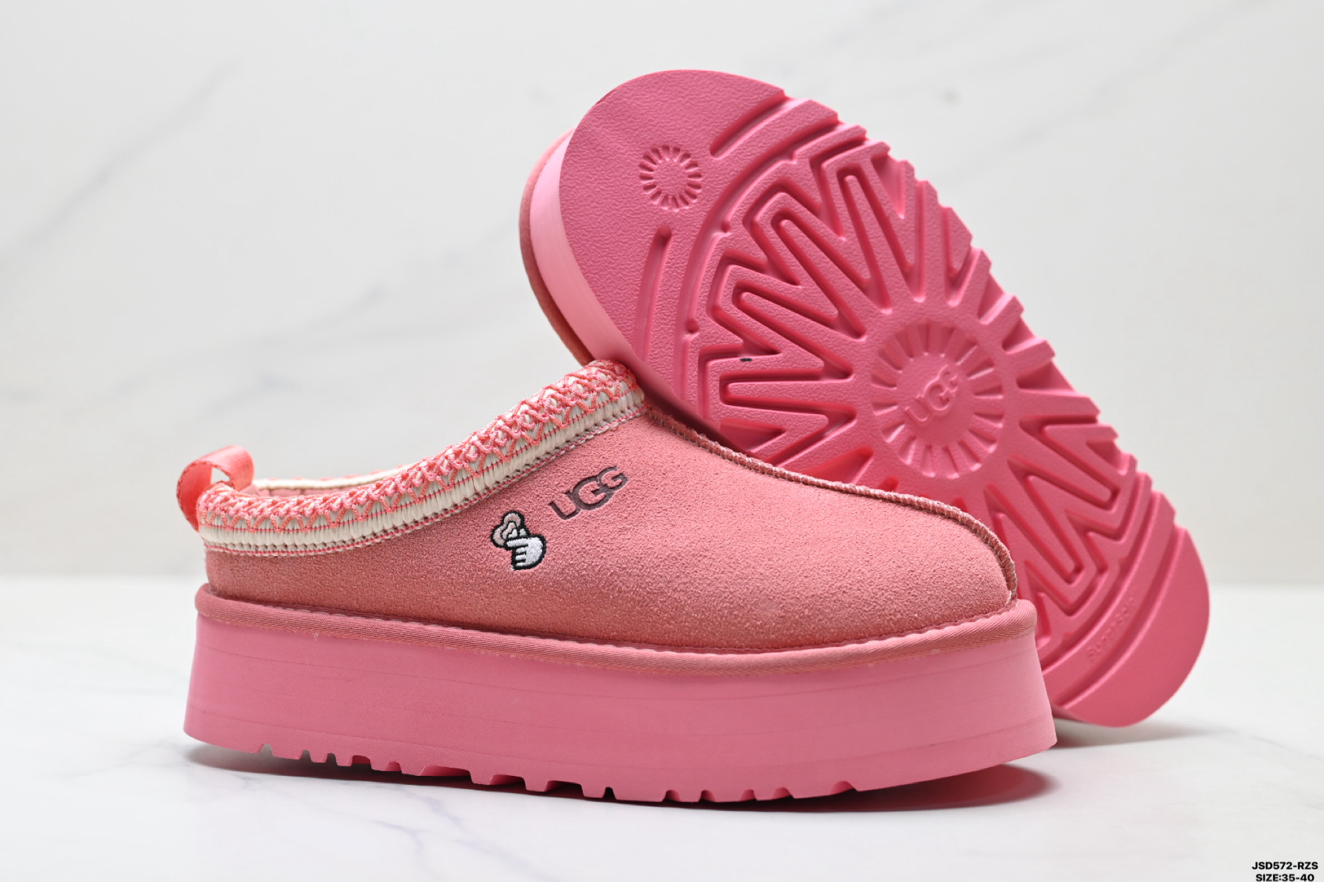 220 UGG TAZZ 舒适柔软时尚 耐磨增高保暖 民族风一脚蹬保暖雪地靴 1172130